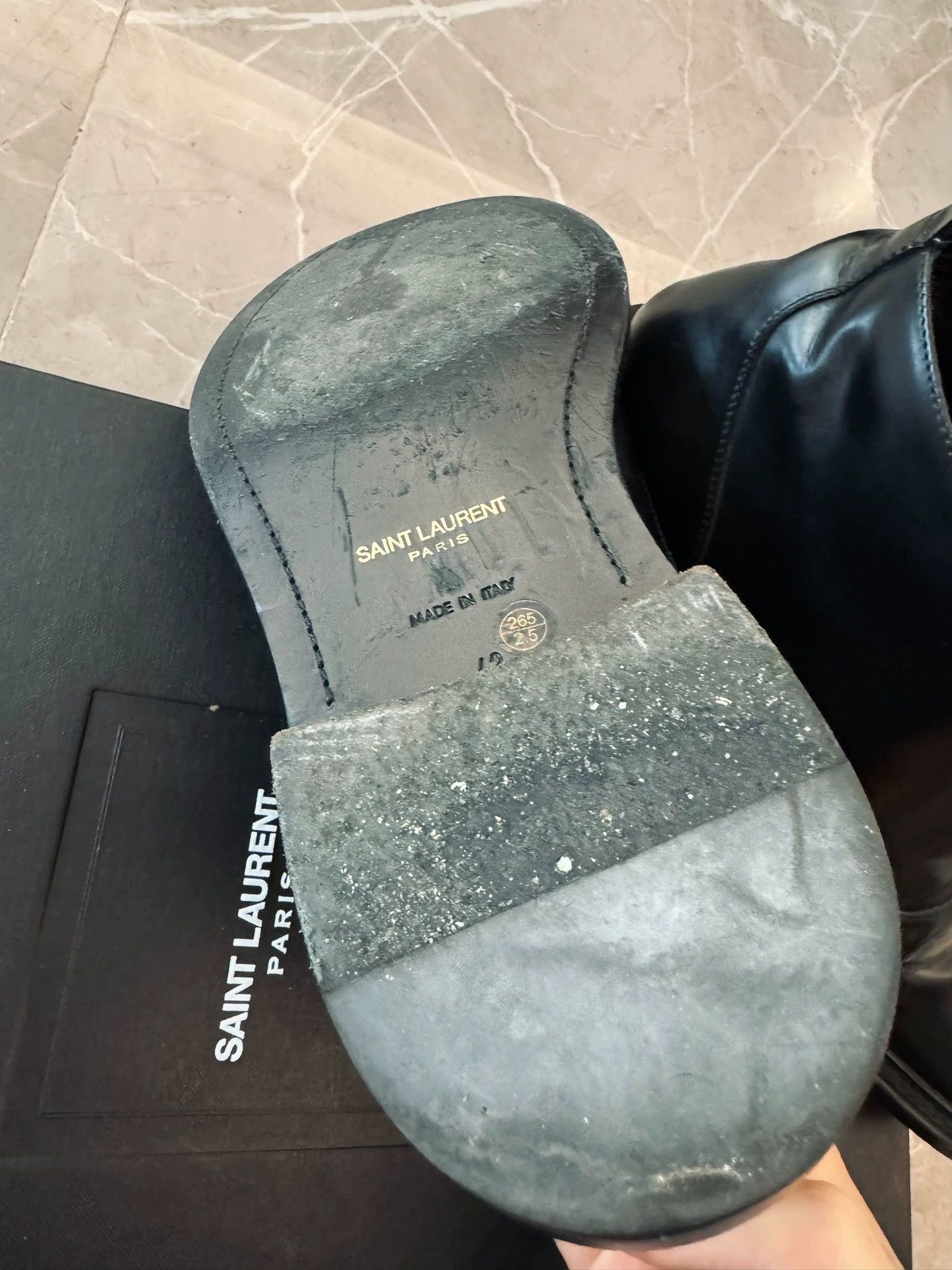 Saint Laurent Paris Saint Laurent 16AW Mid-Top Zipper Calfskin Boot 43 (43-44) Size US 10.5 / EU 43-44 - 4 Thumbnail