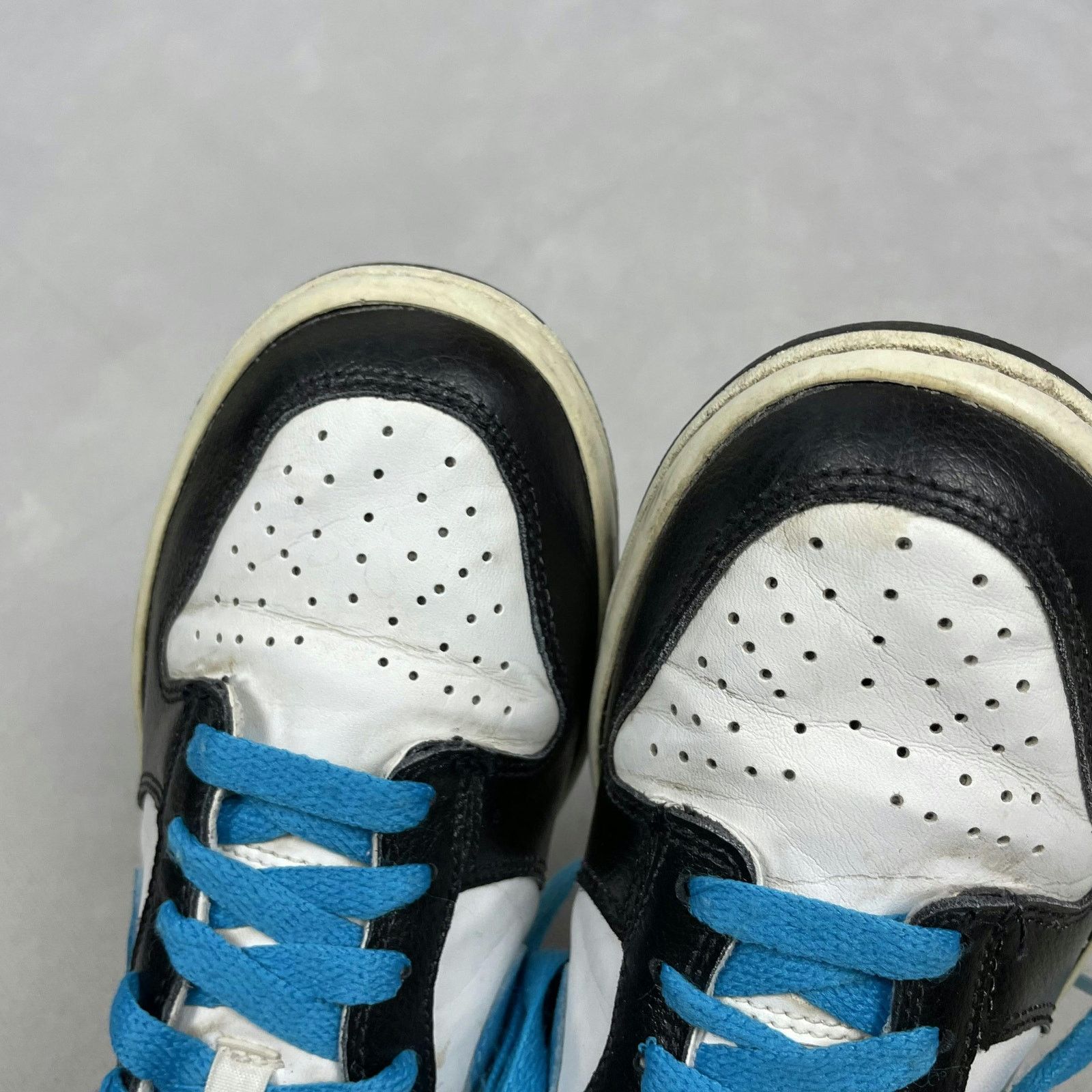 Nike Nike Dunk Low GS 310569-147 White/Orion Blue Sneaker Size 4Y Size US 4 / IT 34 - 7 Thumbnail