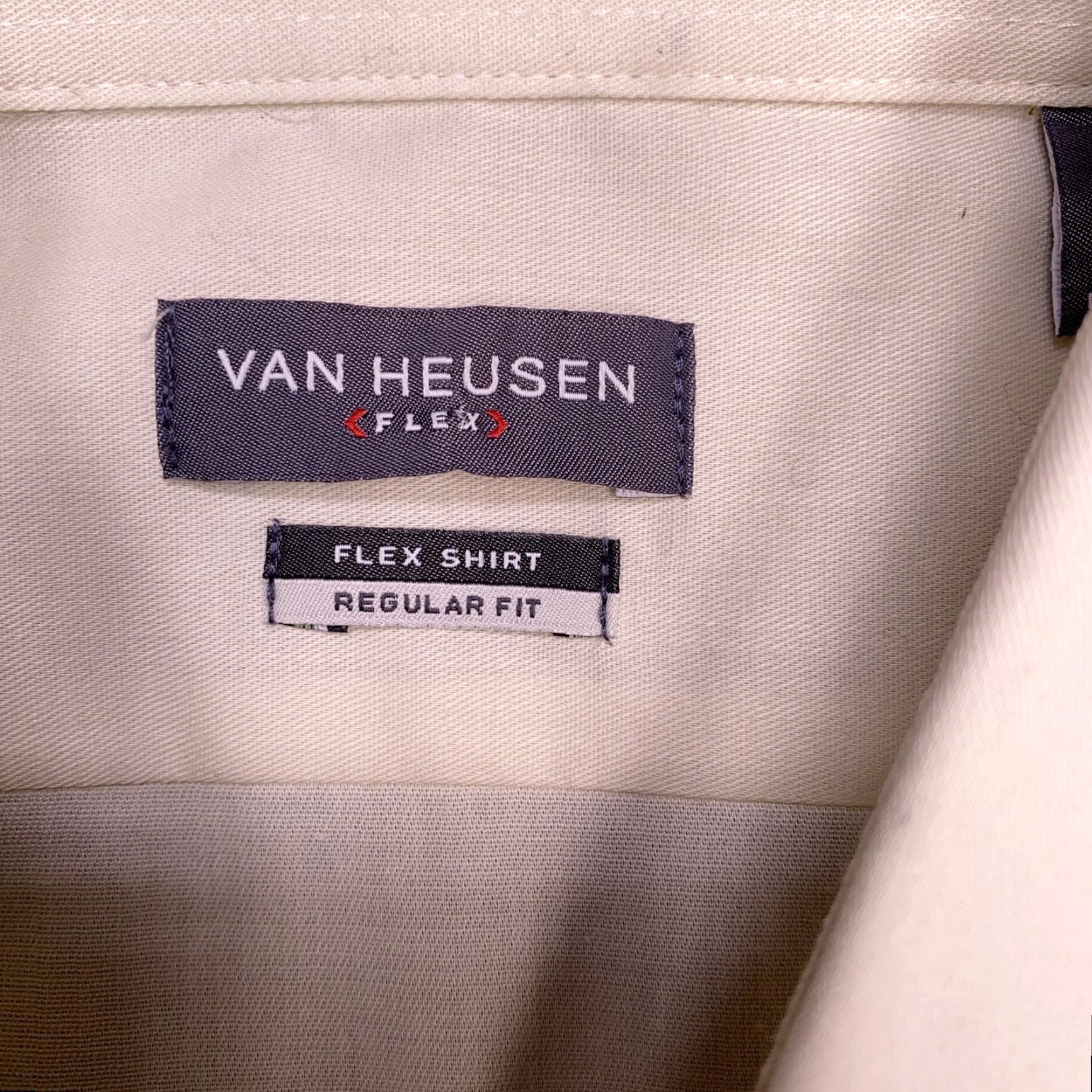 Van Heusen Van Heusen Shirt Mens 4XL Regular Beige Cotton Blend Knit Long Sleeve Button-Up Stretch Casual Workwear Larg e Logo Size US XXL / EU 58 / 5 - 5 Thumbnail