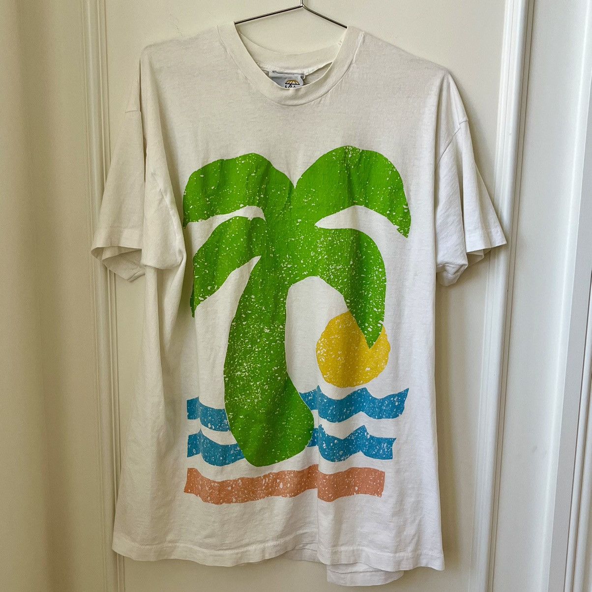 Vintage 80s Miami Florida Beach Vintage Single Stitch T-Shirt XL Size US XL / EU 56 / 4 - 1 Thumbnail