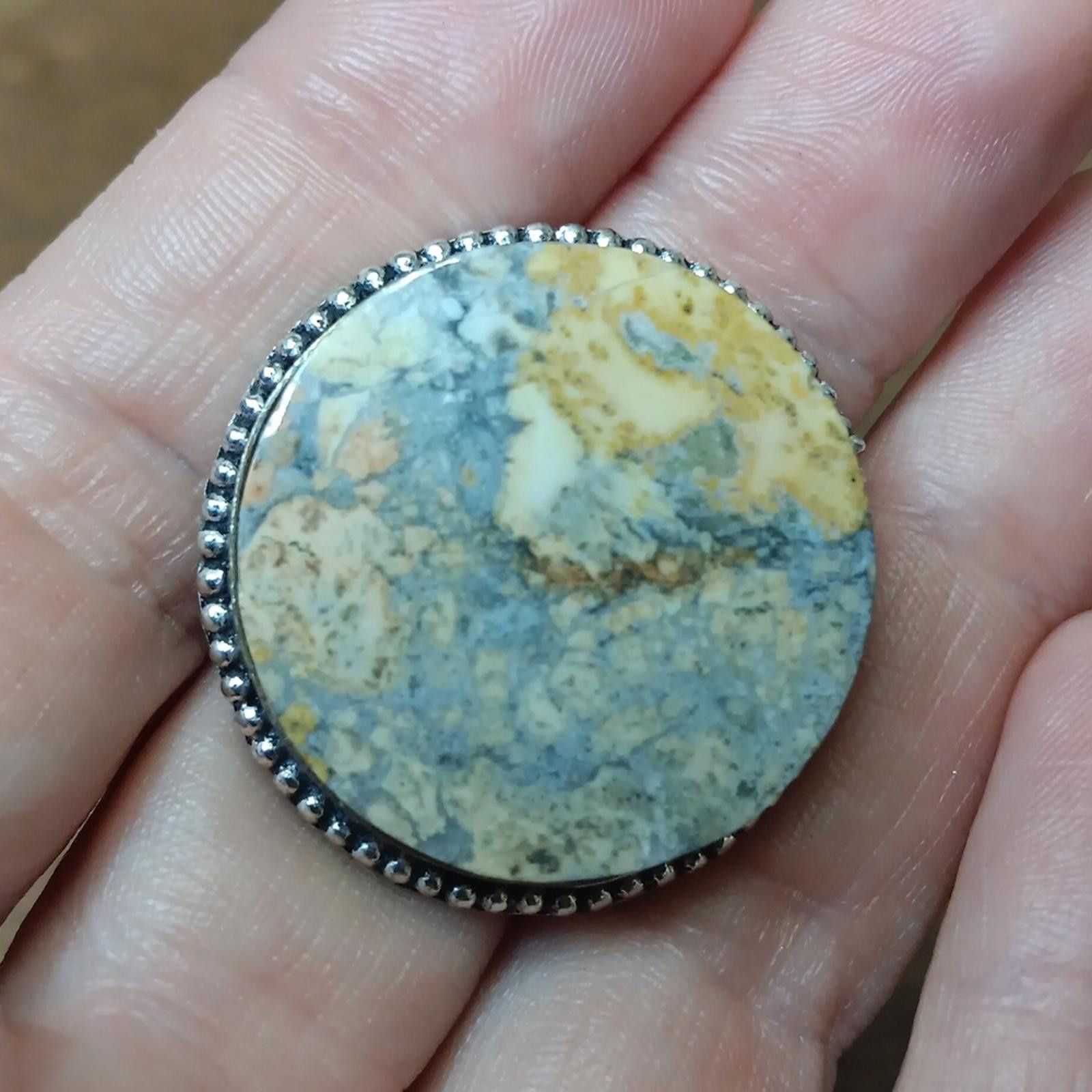 Designer Elegant Maligano Jasper Stone Ring Size ONE SIZE - 5 Thumbnail