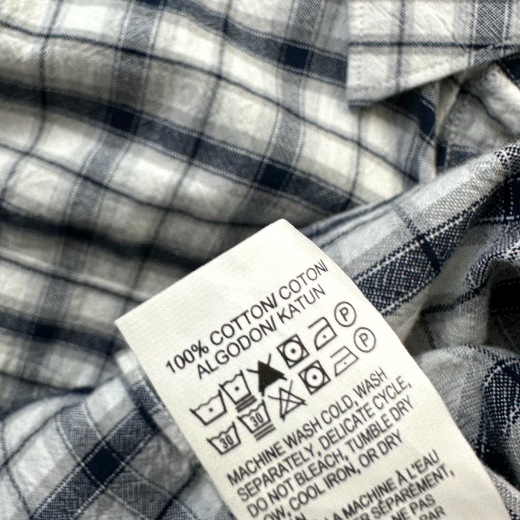 Lucky Brand Lucky Brand Shirt Mens M Blue White Plaid Pearl Snap Western Button-Up Casual Size US M / EU 48-50 / 2 - 7 Thumbnail