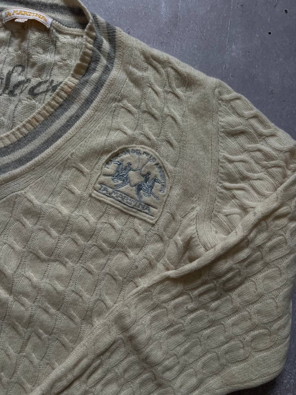 La Martina Vintage La Martina Argentina V-neck knitted sweater size XXL Size XXL / US 16-18 / IT 52-54 - 3 Thumbnail