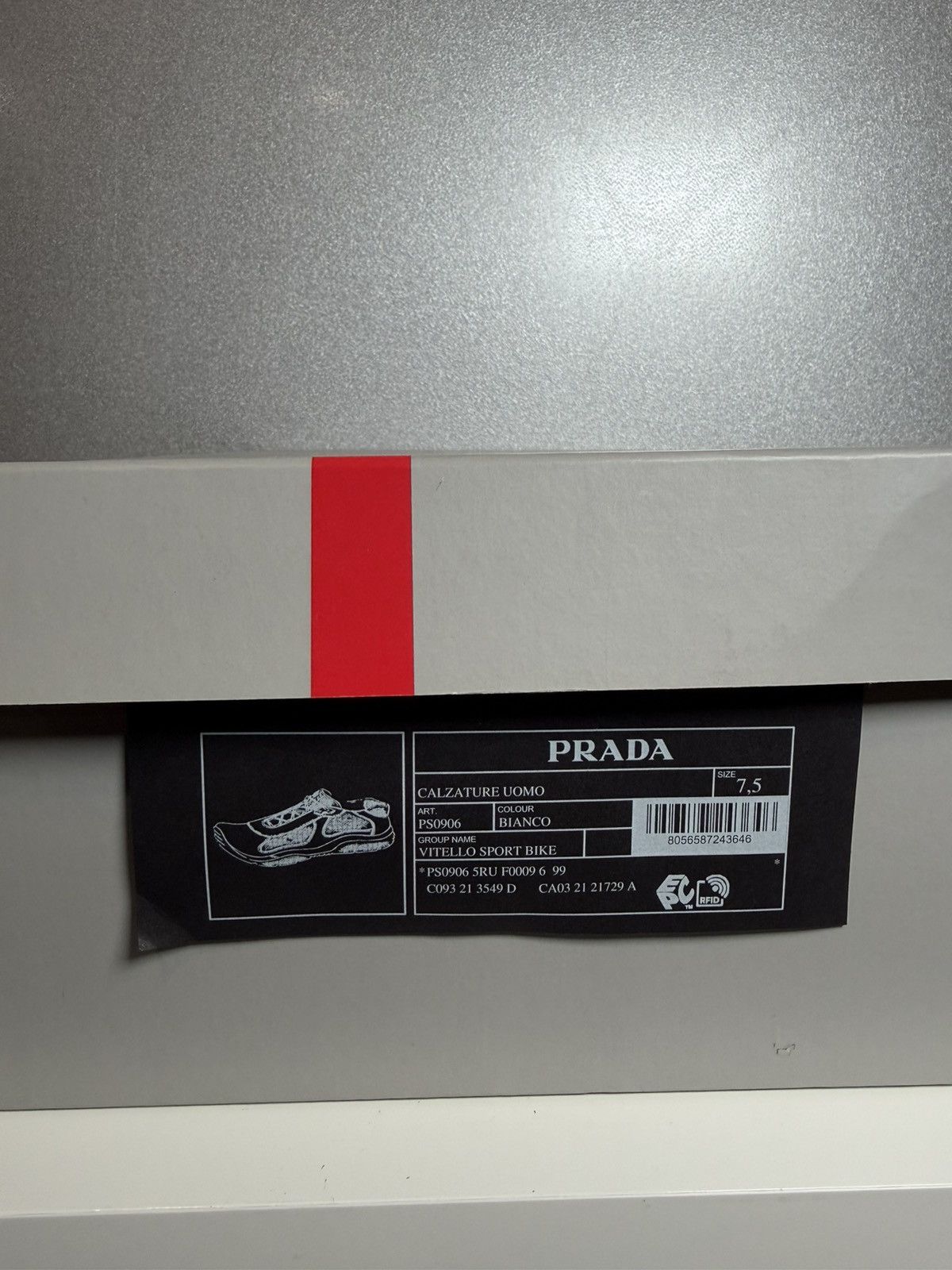 Prada Prada America’s Cup Grey Mens Low Top Size US 9.5 / EU 42-43 - 11 Thumbnail