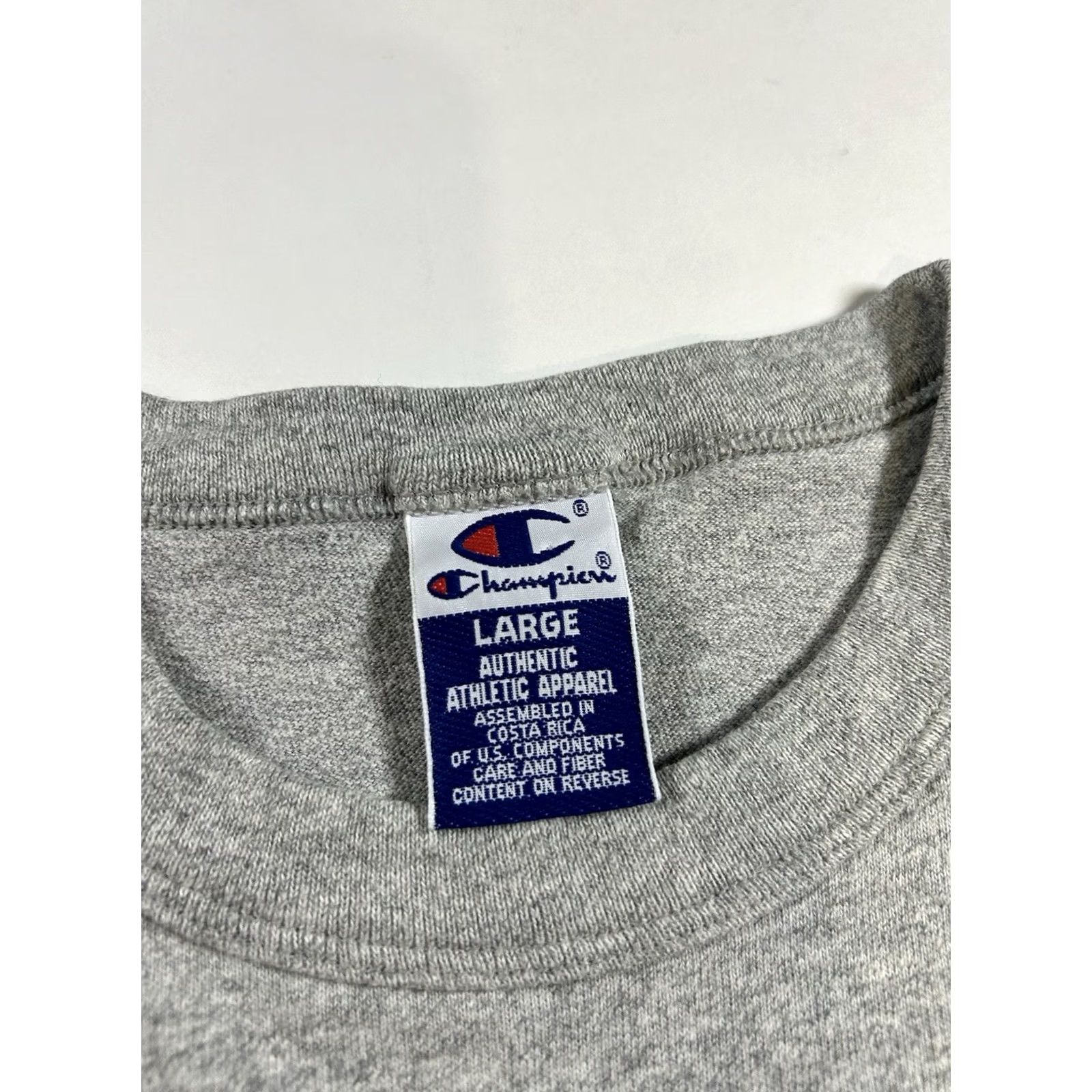 Champion VINTAGE Champion Villanova Wildcats Baseball Property Of Tee Large Gray Shirt Mens Size US L / EU 52-54 / 3 - 7 Thumbnail