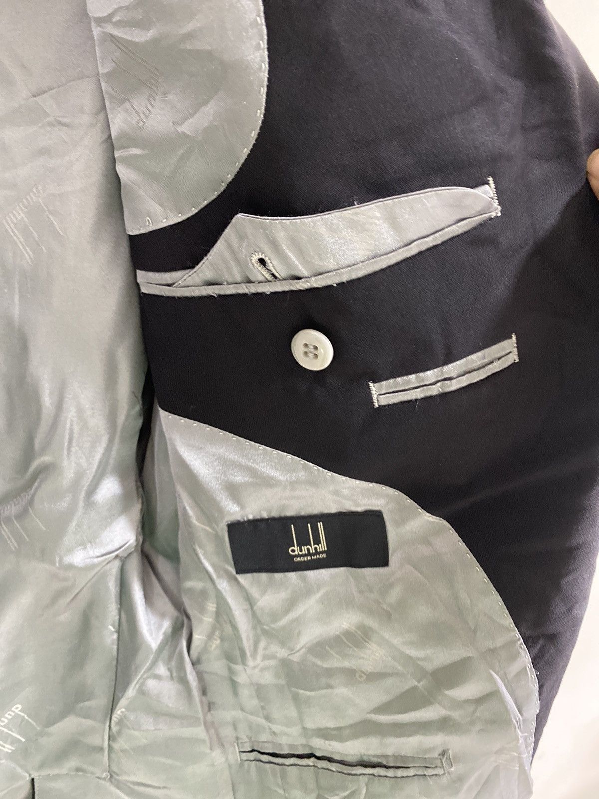 Alfred Dunhill Dunhill Black Blazer Custom Made in Japan Size 42R - 5 Thumbnail