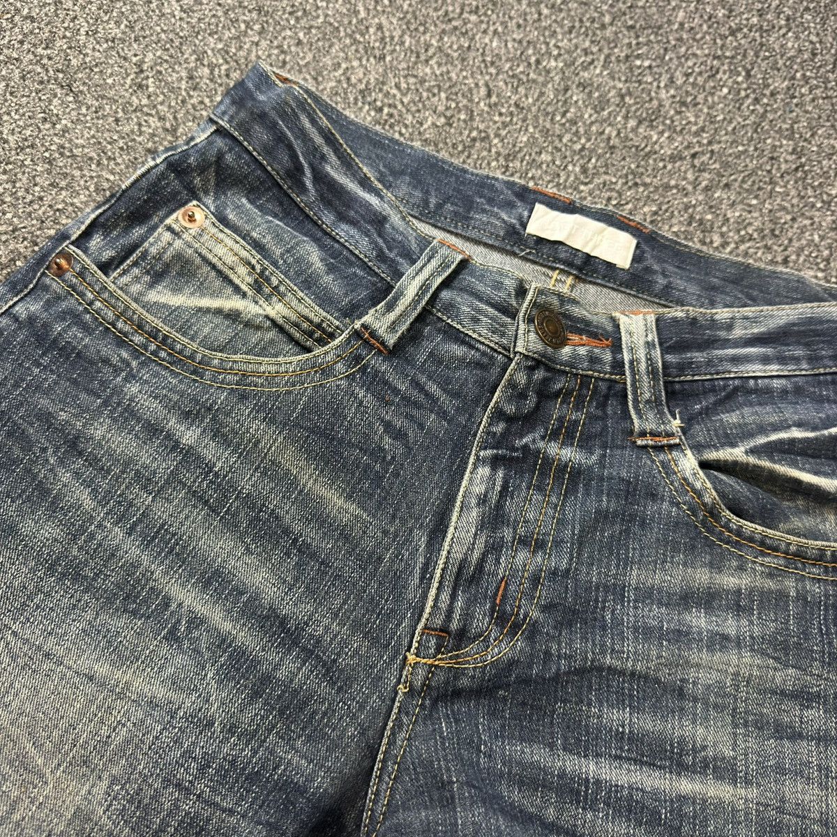 14th Addiction Vintage 2000 Y2K Boot There Clawmark Natural Denim Size US 29 - 12 Thumbnail