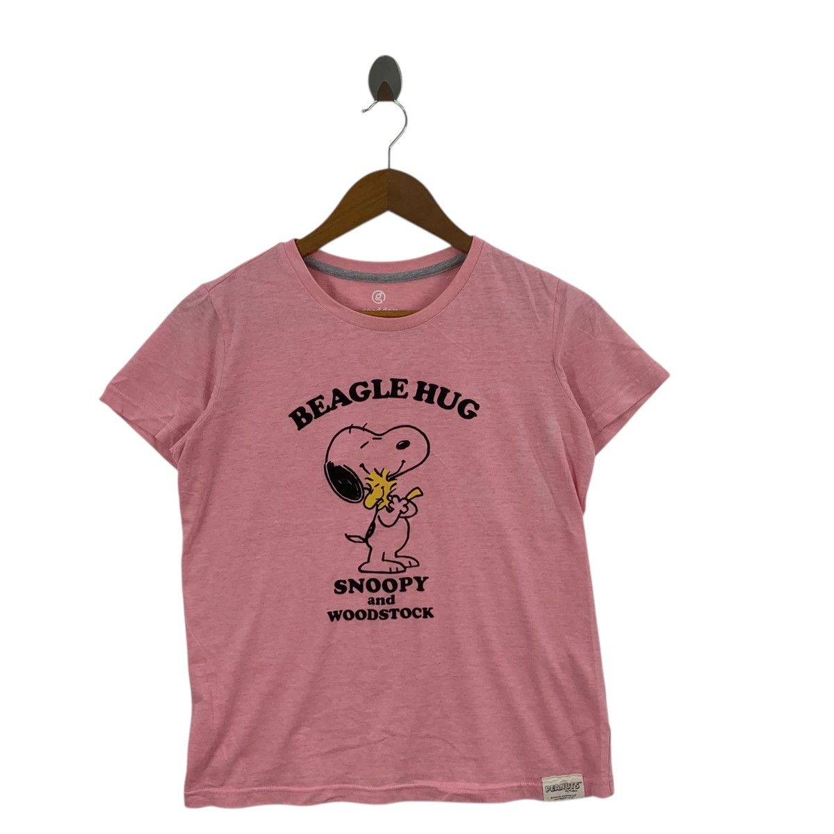 Peanuts PEANUTS SNOOPY WOODSTOCK Cartoon Pink Tee Shirt Top Size M / US 6-8 / IT 42-44 - 3 Thumbnail