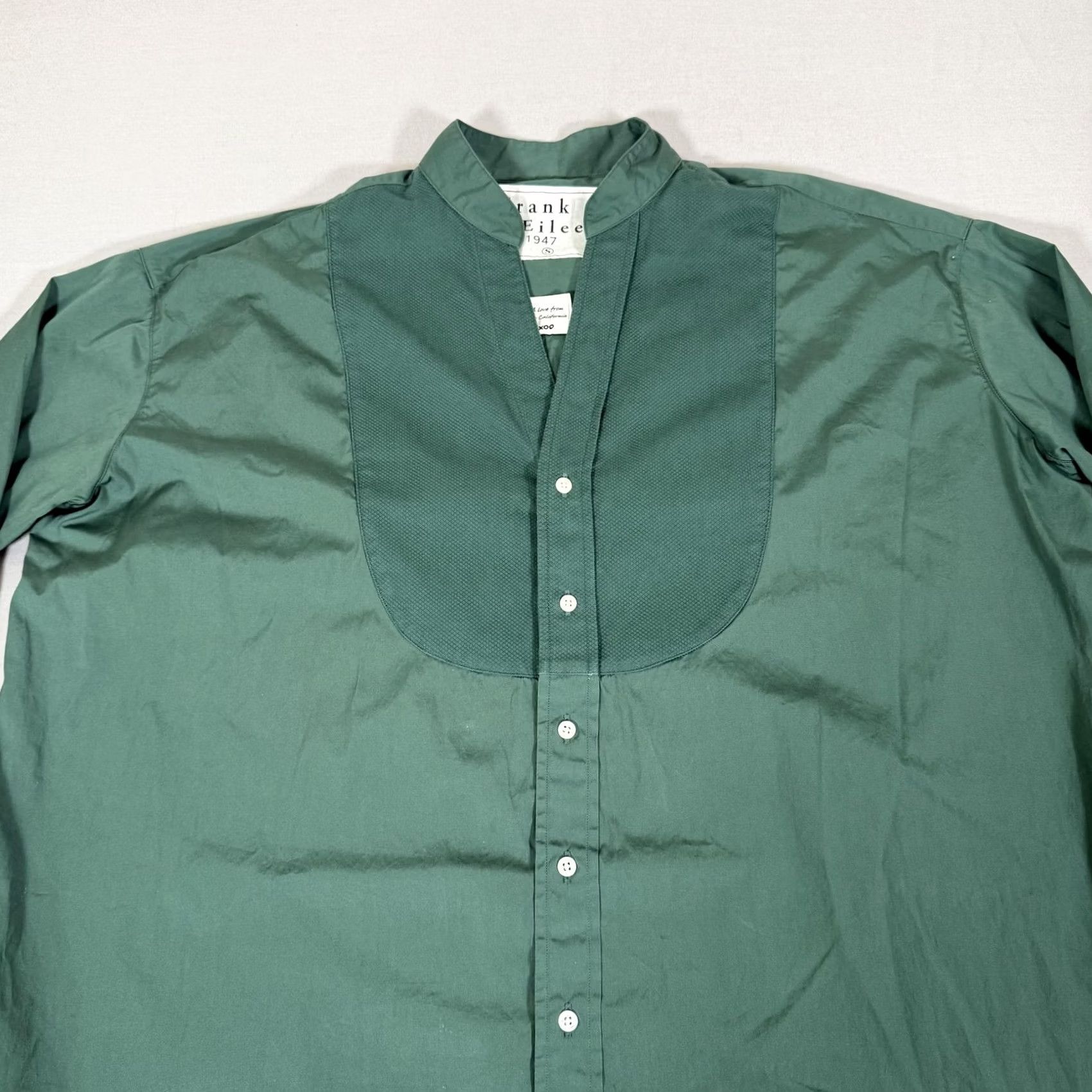 Frank & Eileen Frank Eileen Shirt Dress Womens S Green Tory Button Up Top Cotton Dress Length Short Size S / US 4 / IT 40 - 2 Thumbnail