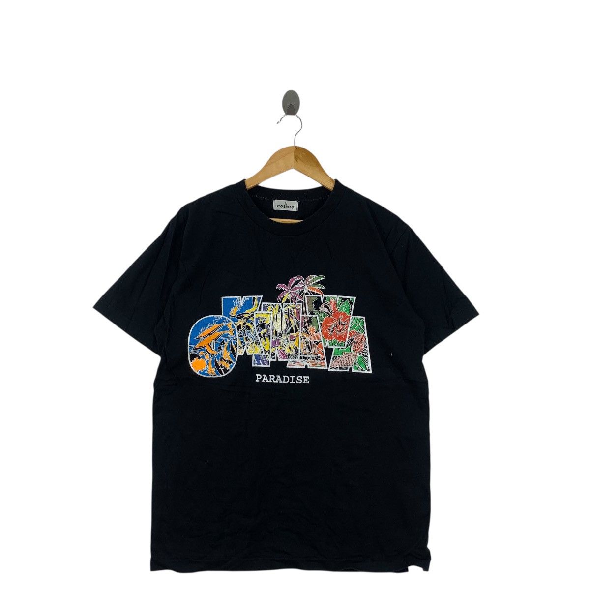 Vintage Vintage COSMIC OKINAWA PARADISE Hawaii Vacation Tee Shirt Size L / US 10 / IT 46 - 4 Thumbnail