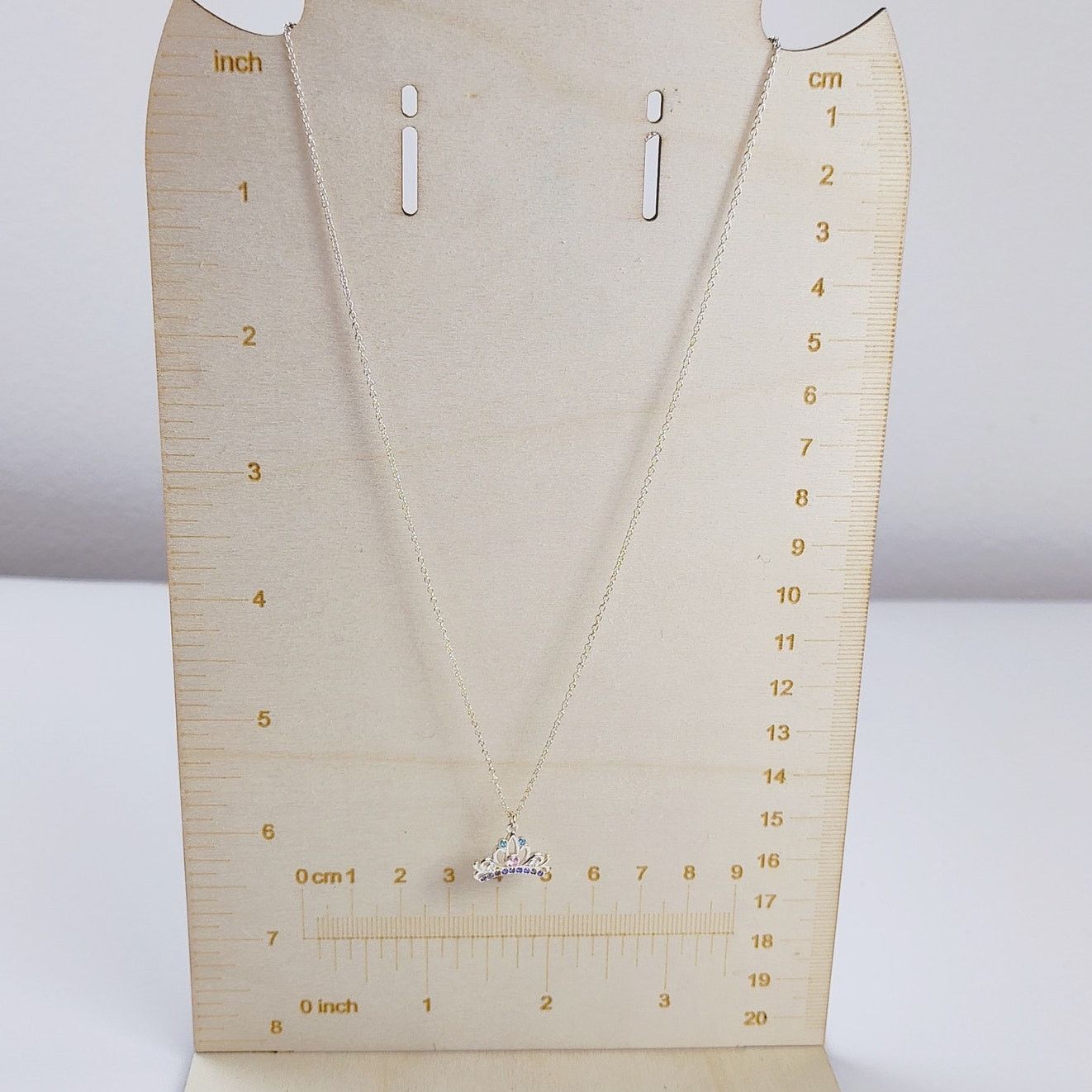 Disney Disney Tiara Crown Necklace Sterling Silver 925 Dainty Size ONE SIZE - 8 Thumbnail