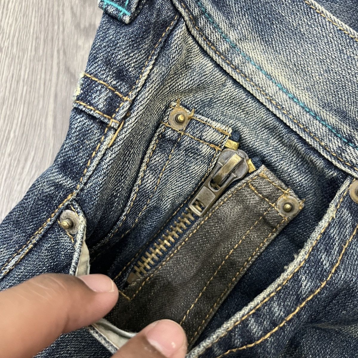 14th Addiction Riot - Thrashed Fading Denim ifsix Lgb Style shibuya tokyo Size US 30 / EU 46 - 7 Thumbnail