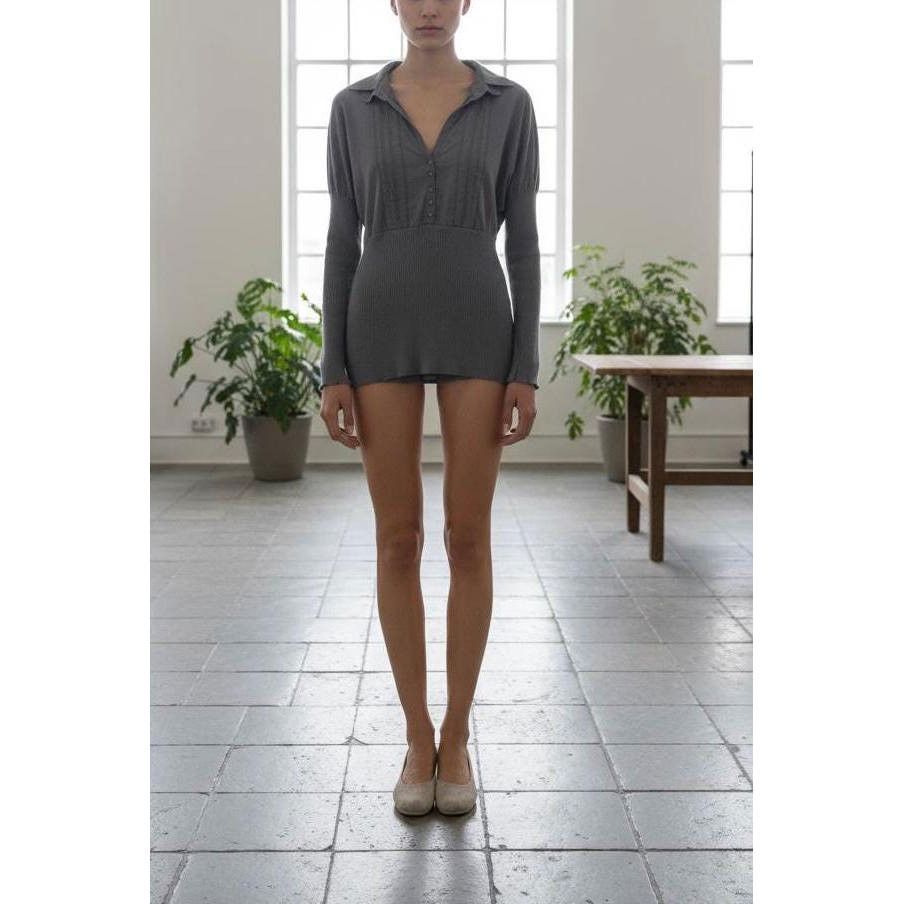 Cop Copine The Cop Copine Neutral Shirt Cuff Top Size ONE SIZE - 2 Thumbnail
