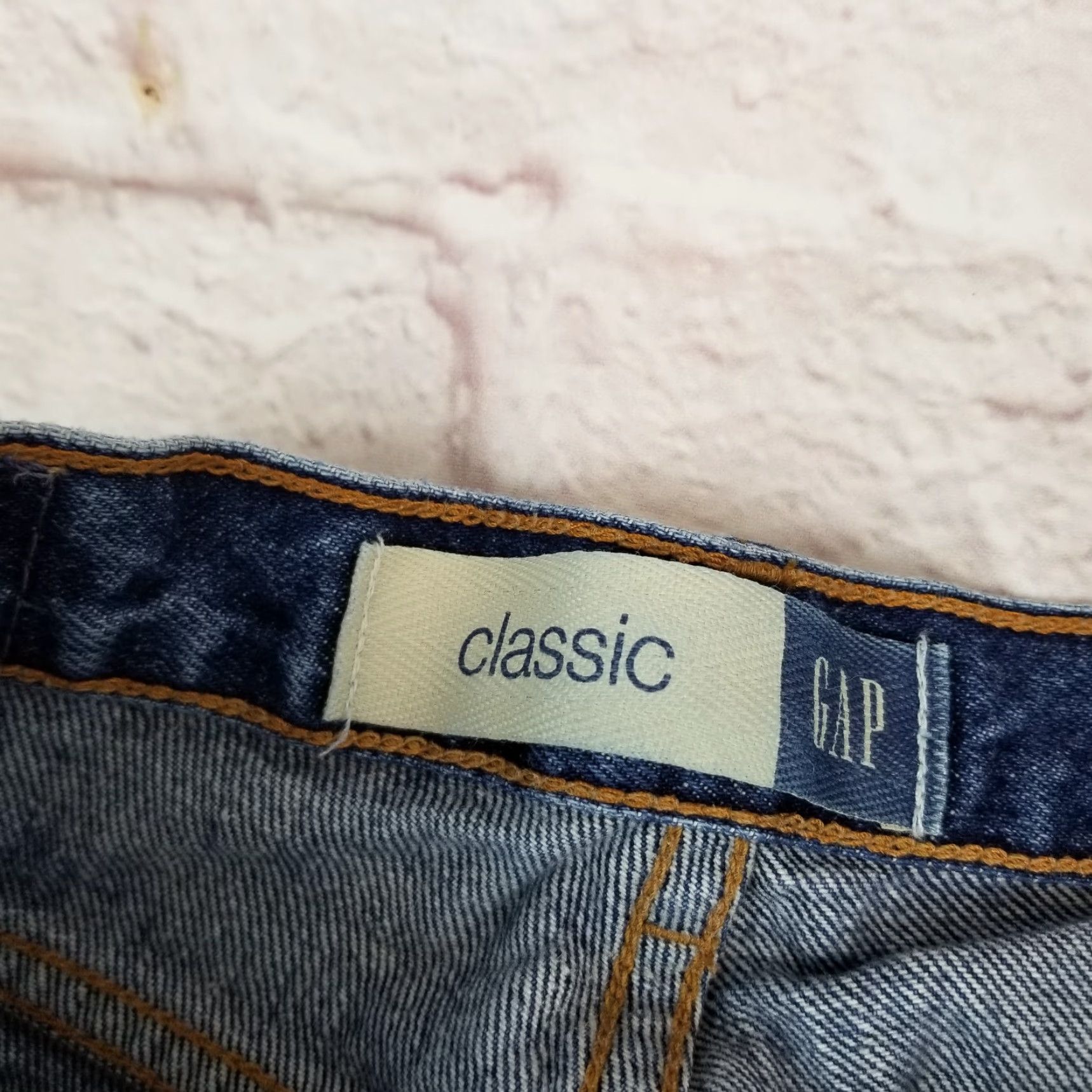 Gap GAP Classic Womens Jeans Blue 100% Cotton High Rise Denim Straight Leg Size 30W Size 30" / US 8 / IT 44 - 6 Thumbnail