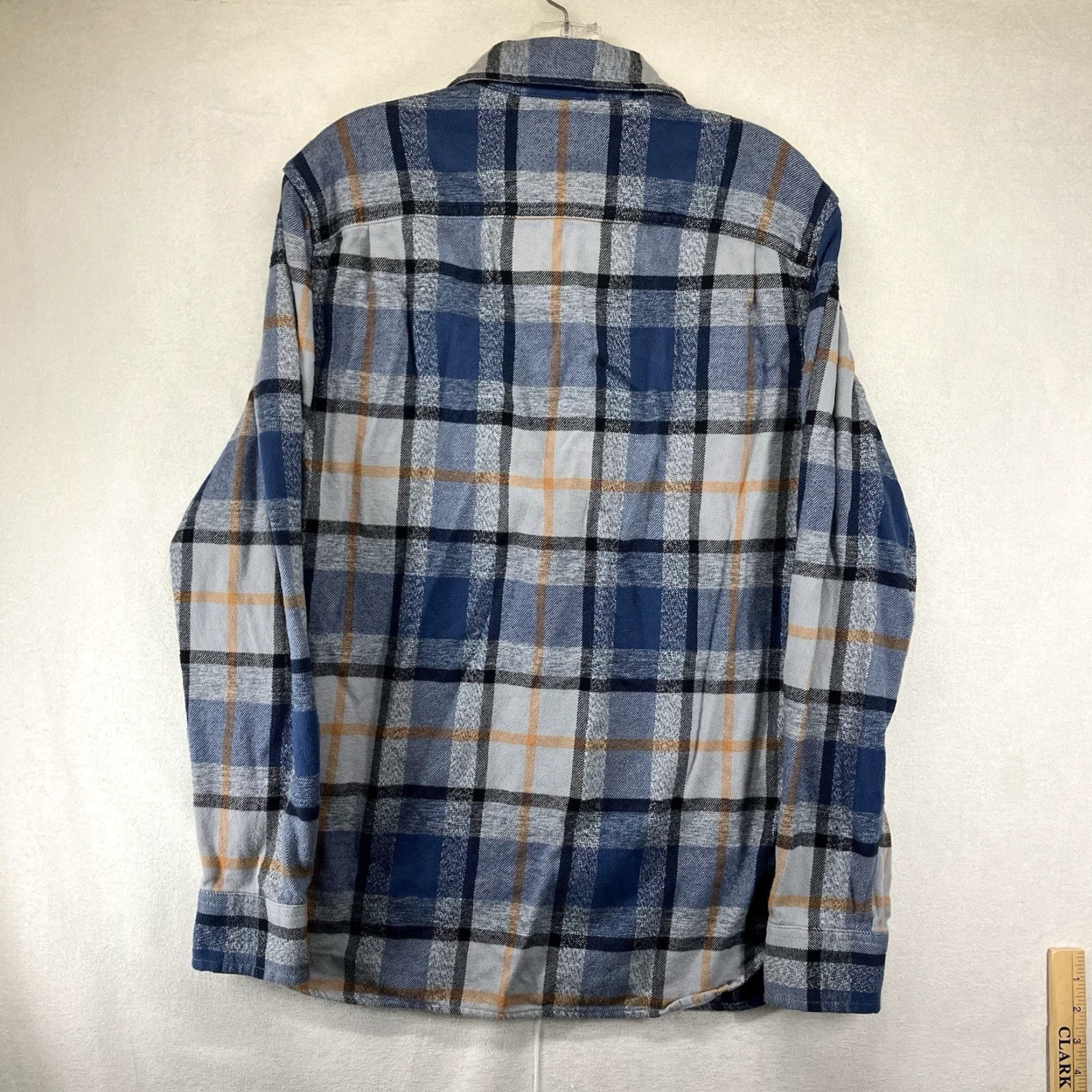 The North Face The North Face Men's Shirt Small Thick Knit Flannel Plaid Blues Grays All Cotton Size US S / EU 44-46 / 1 - 2 Thumbnail