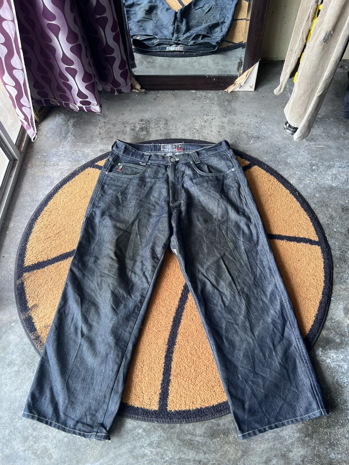 Other 🔥Made in Italy Psycho Cowboy Distressed Baggy Denim Size US 34 / EU 50 - 1 Thumbnail