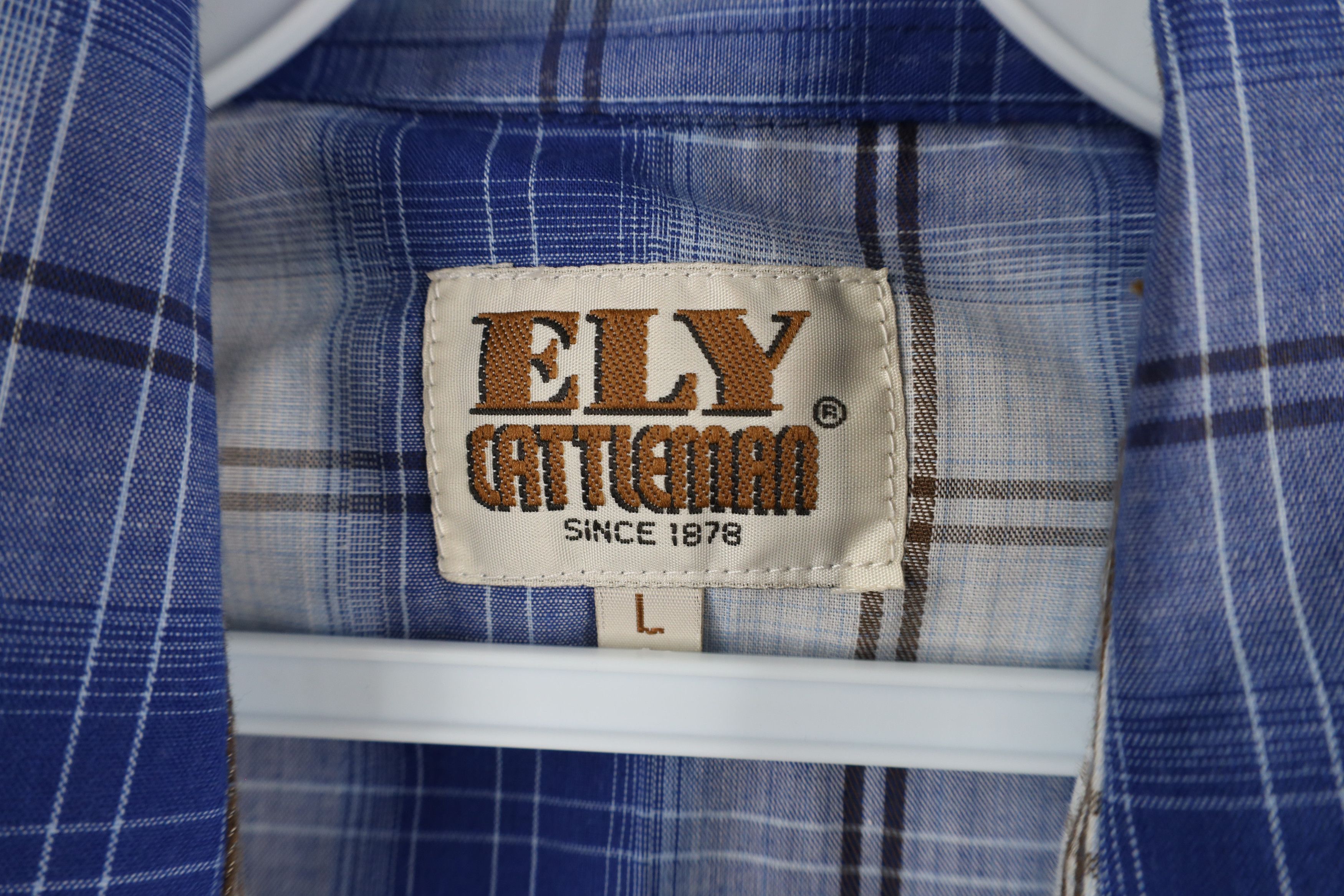 Vintage Vintage 90s Rockabilly Snap Button Collared Shirt Plaid Size US L / EU 52-54 / 3 - 7 Thumbnail