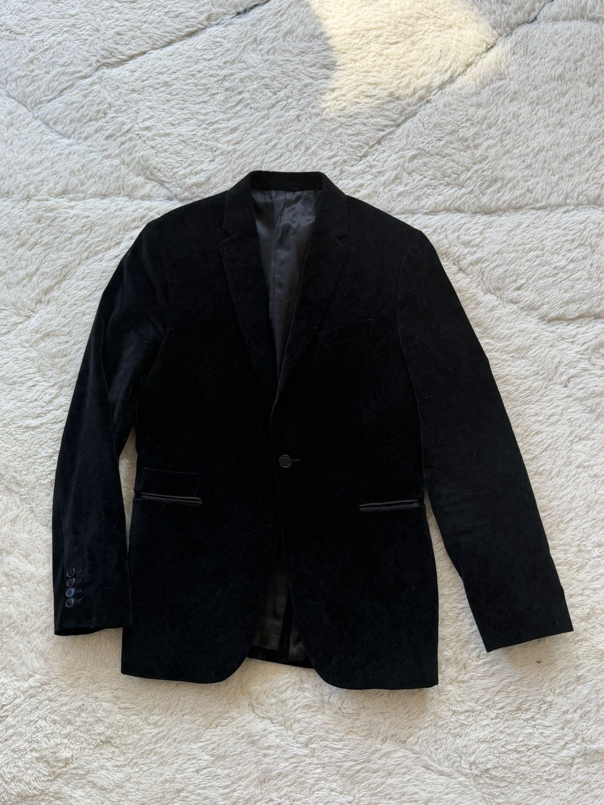 Paul Smith Black Velvet Blazer Size 48S - 1 Thumbnail