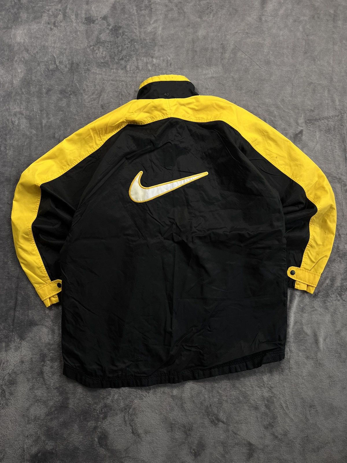 Nike 90s Nike Oversized Big Swoosh Logo Track Jacket Retro Y2k Size US XL / EU 56 / 4 - 1 Thumbnail
