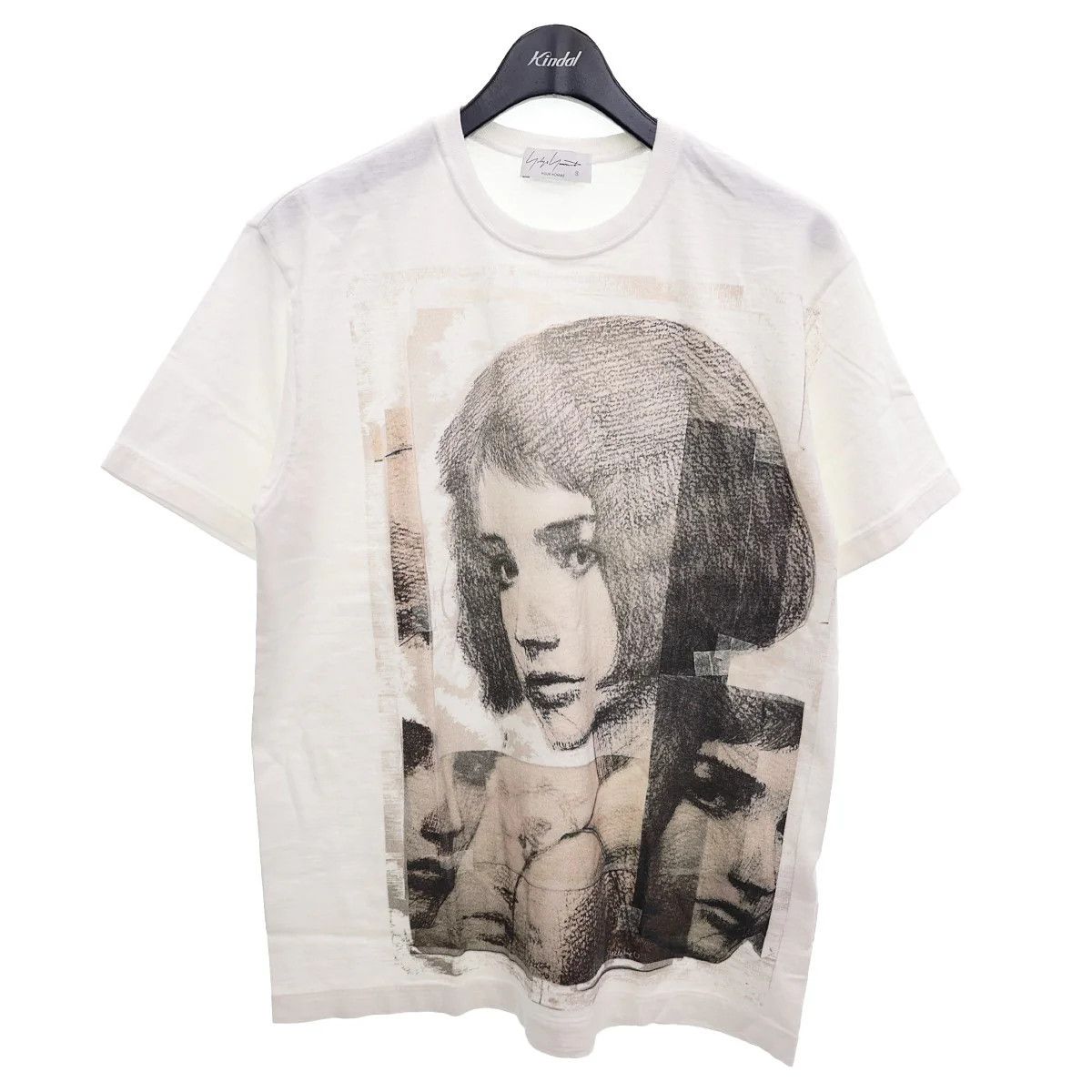 Pre-owned Yohji Yamamoto Pour Homme Sketch Short Sleeve T-shirt In White