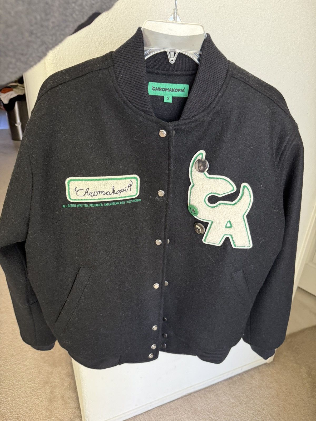 Golf le Fleur × Tyler The Creator Chromakopia Tour Varsity Jacket