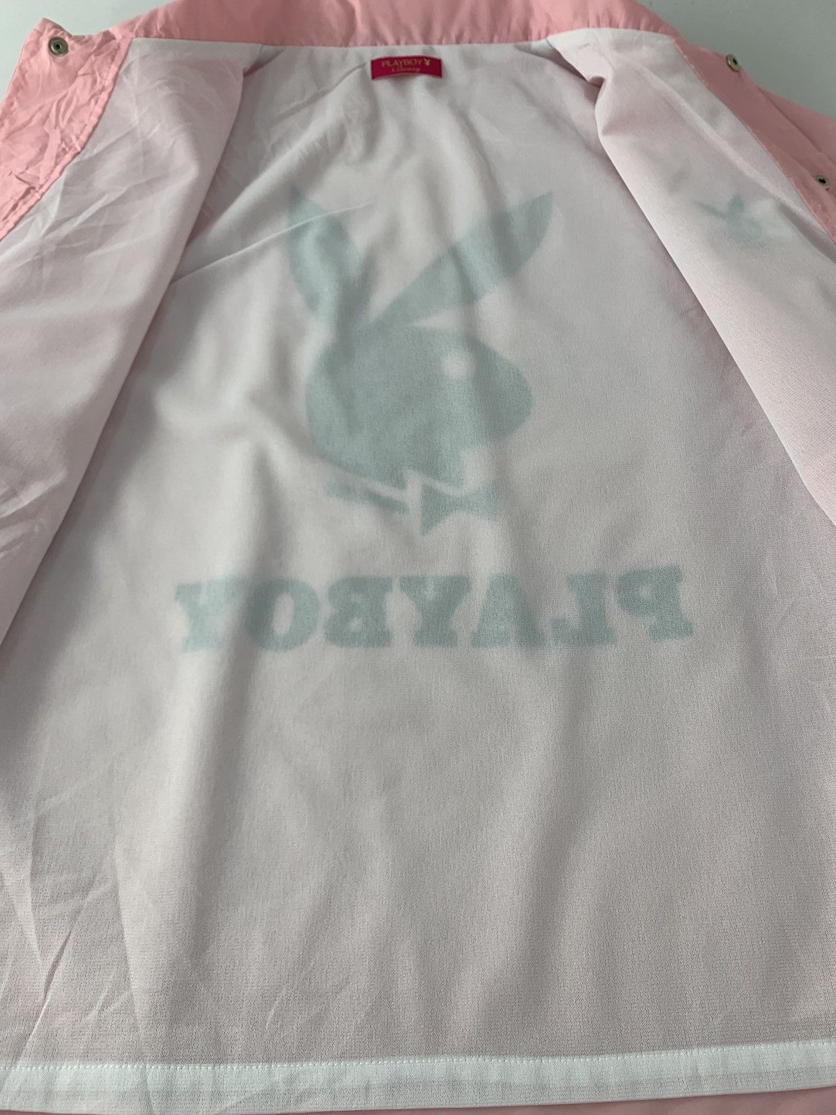 Playboy 90s Playboy Big Bunny Head Logo Windbreakers Jacket Size M / US 6-8 / IT 42-44 - 7 Thumbnail