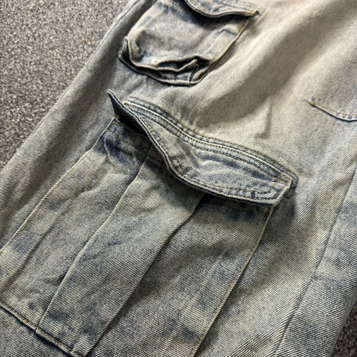 If Six Was Nine 🔥🇯🇵 Japanese Crazy Baggy Unsed.Lab Multi Pocket LGB Jeans Size US 32 / EU 48 - 6 Thumbnail