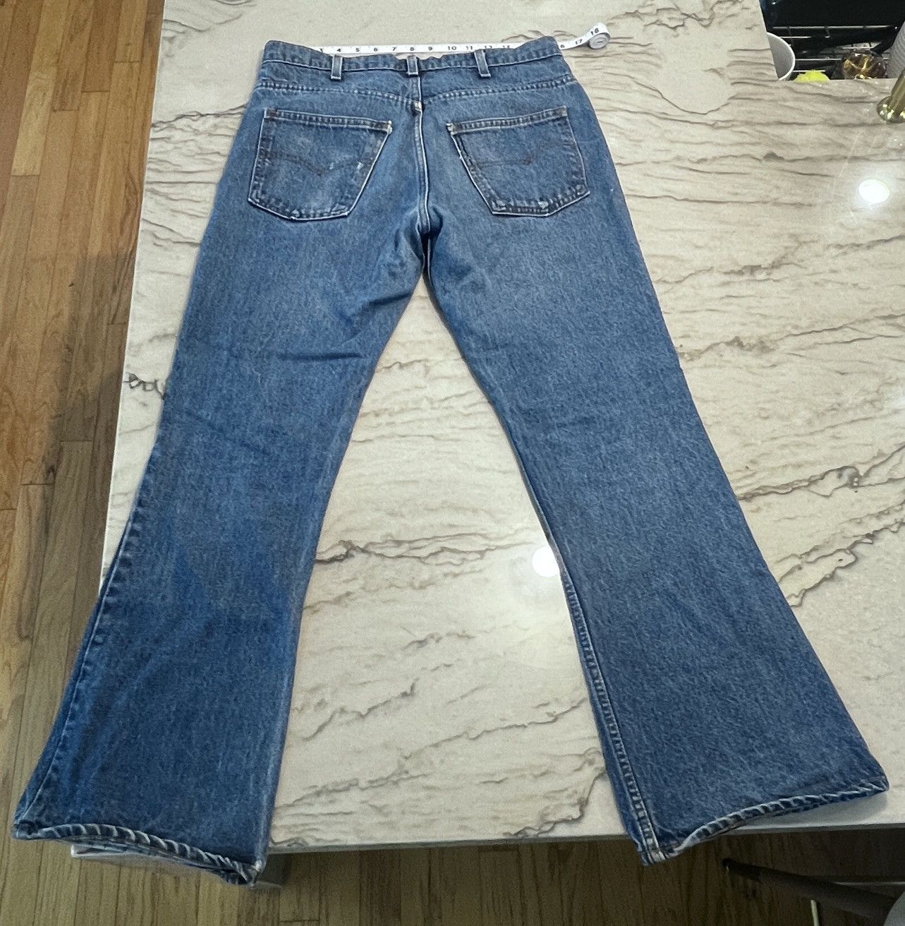 Levi's × Vintage Levi’s 80’s Vintage Orange Tab 646 Bell Bottoms Flare 33x30 Size US 33 - 2 Thumbnail