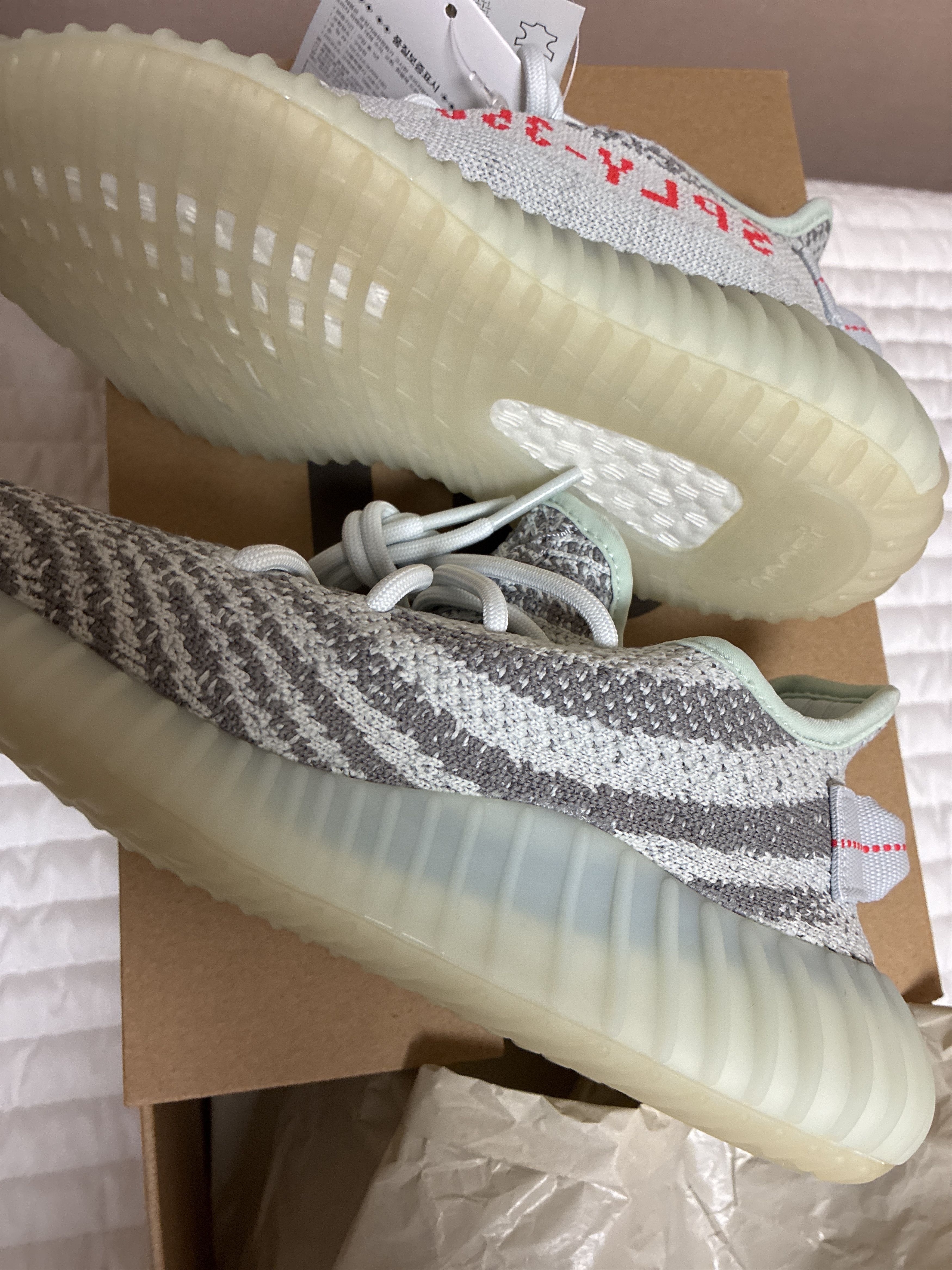 Adidas Yeezy Boost 350 v2 Blue Tint Size US 5 / IT 35 - 2 Thumbnail