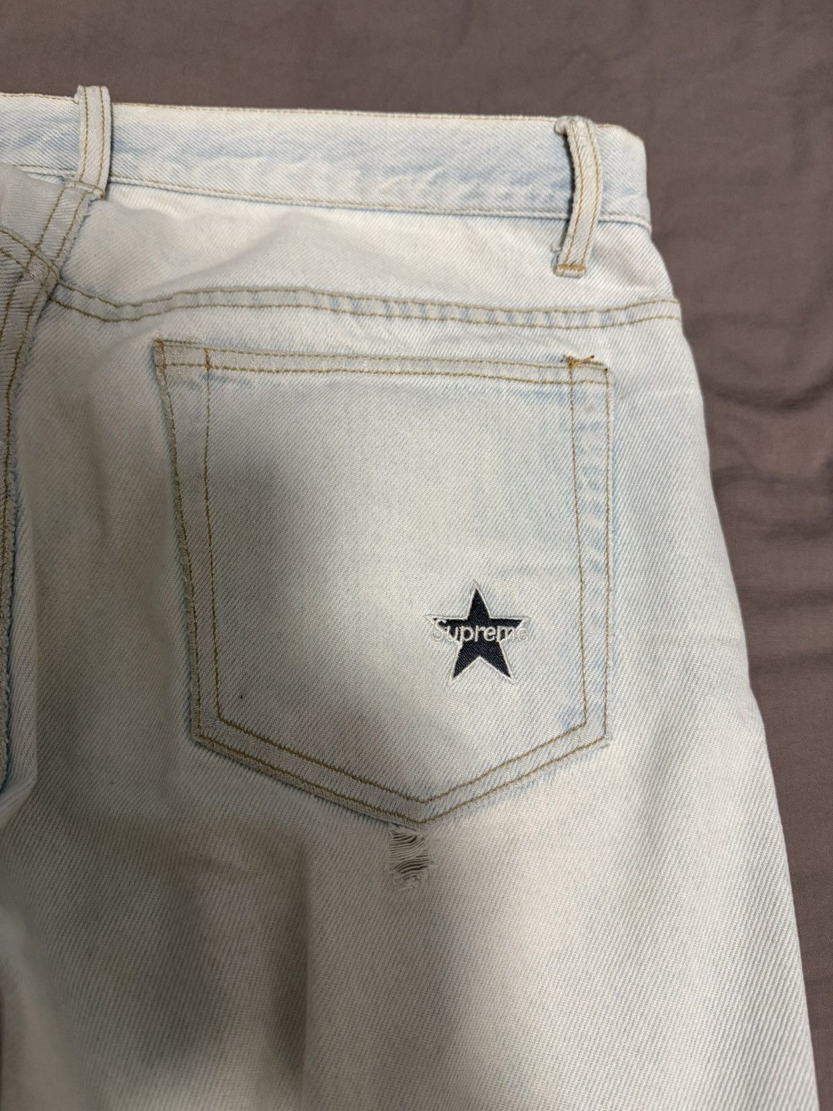 Supreme Supreme Regular Jeans Washed Blue 32 Size US 32 / EU 48 - 7 Thumbnail
