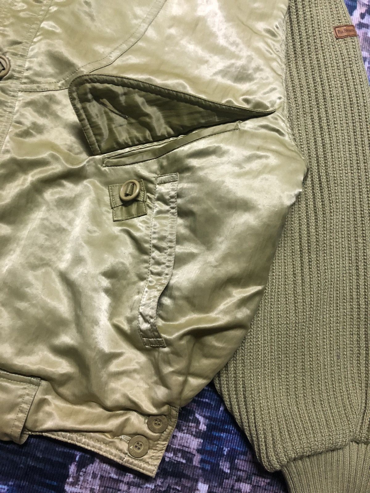Japanese Brand Vintage Pia Sports Knited Nylon Bomber Jacket Nice Design Size US L / EU 52-54 / 3 - 14 Thumbnail