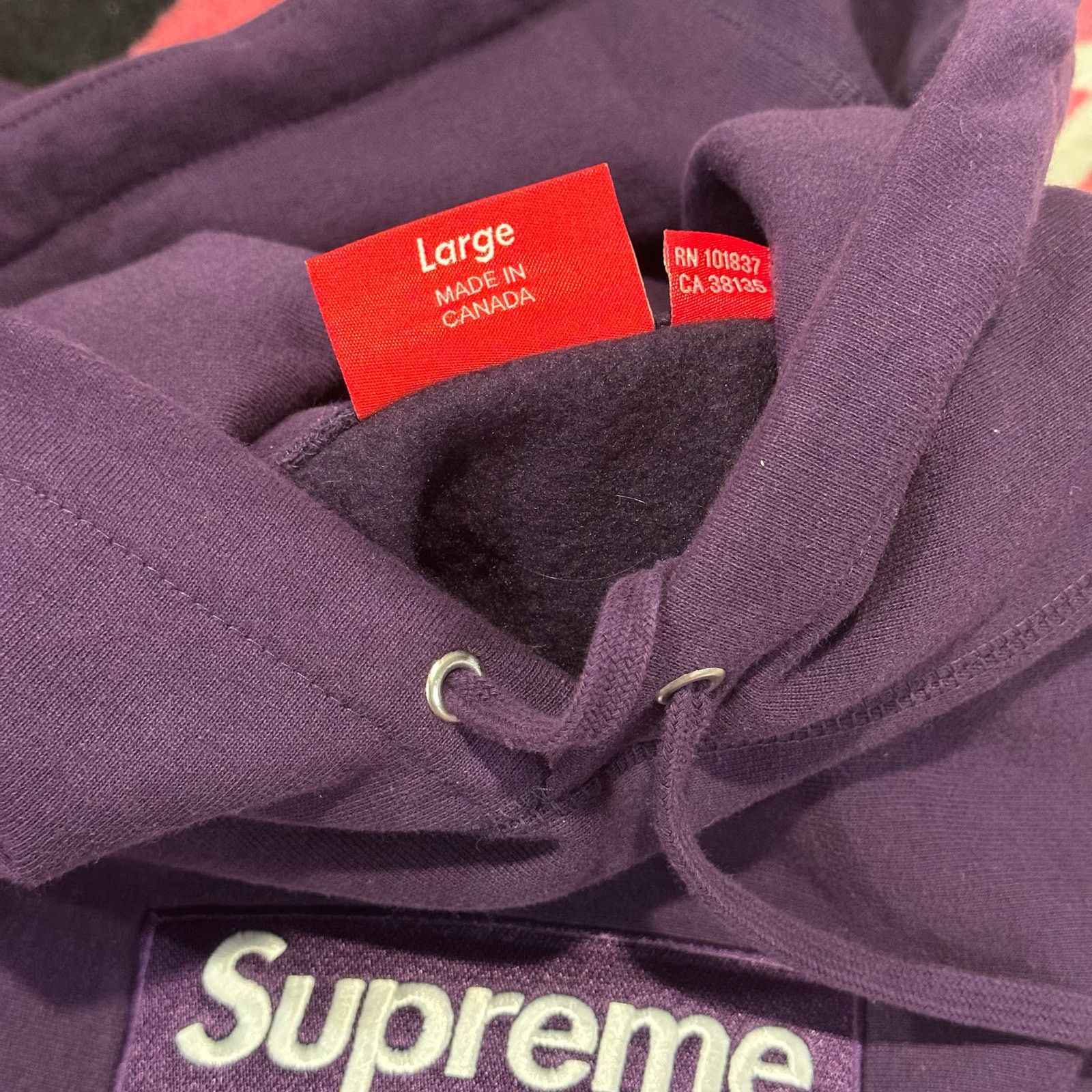 Supreme Supreme Box Logo Hooded Sweatshirt (FW23) – Dark Purple – XL Size US XL / EU 56 / 4 - 14 Thumbnail