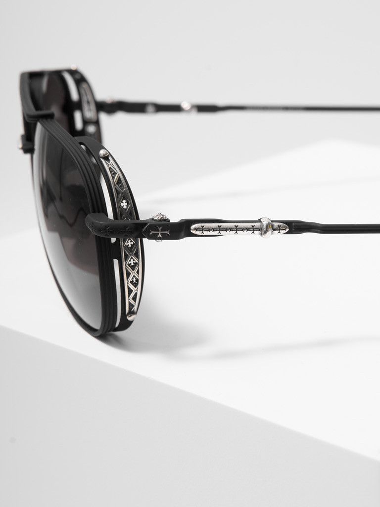CHROME HEARTS BOXEDEN MATTE BLACK/SHINY SILVER