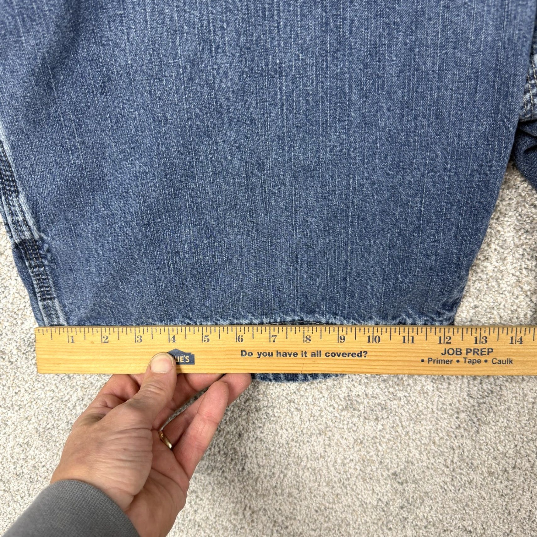Wrangler Wrangler Cargo Shorts Mens 42 Blue Denim Relaxed Fit Utility Workwear Pockets Size US 44 / EU 60 - 4 Thumbnail