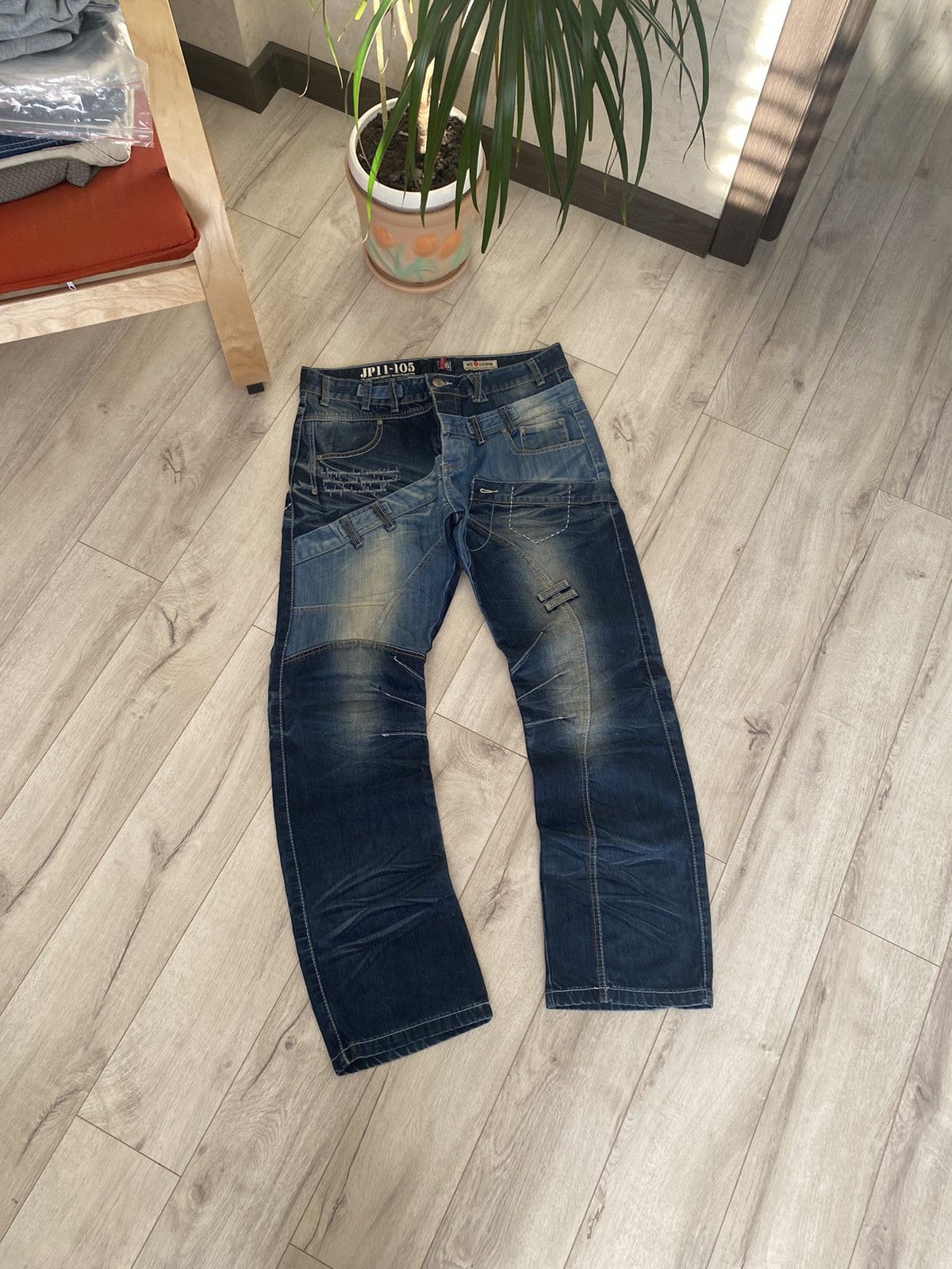 Japanese Brand Vintage Japrag Japanese Avant Garde Jeans Denim Rare Faded Size US 36 / EU 52 - 12 Thumbnail