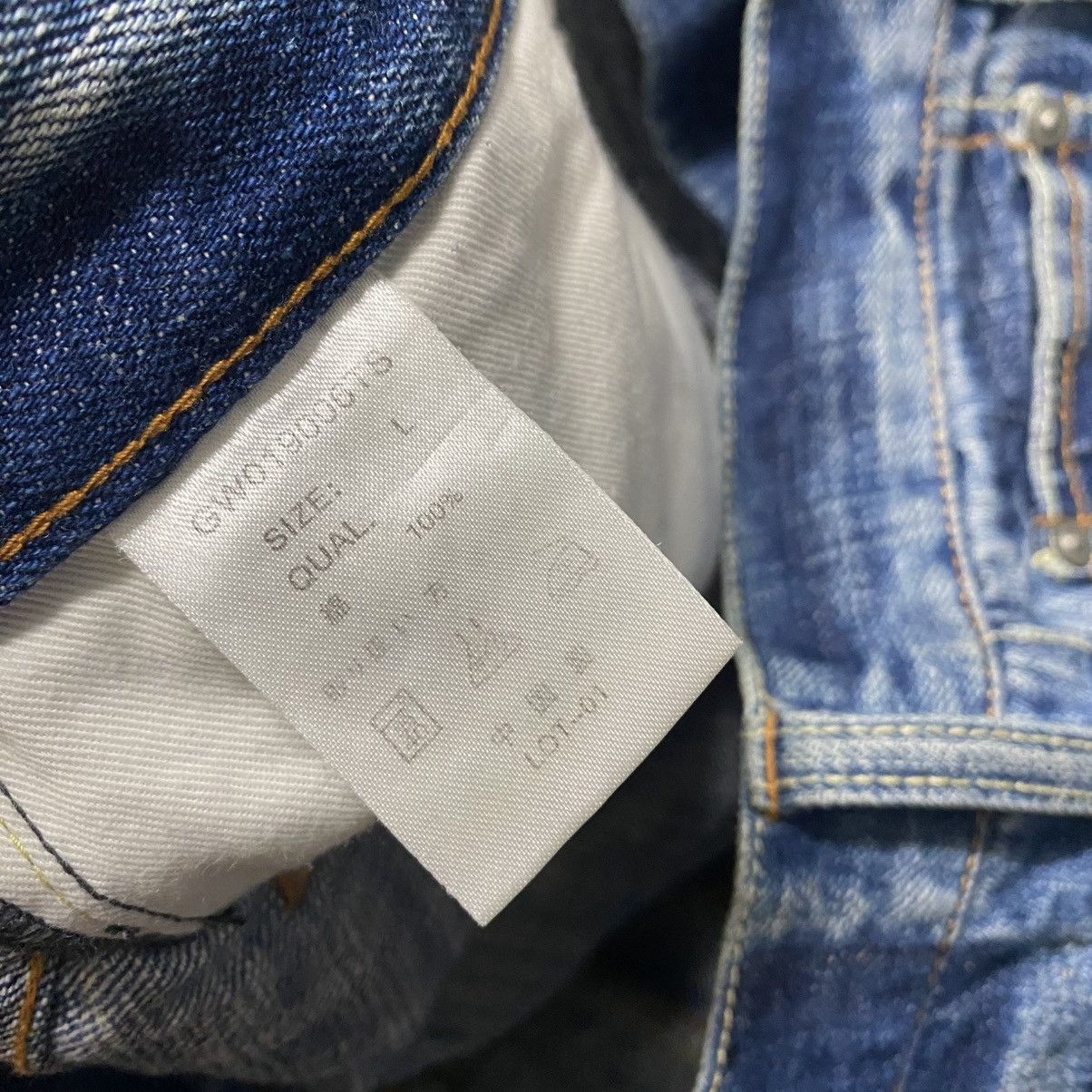 Japanese Brand GLOBAL WALK Distressed Denim Selvedge Jeans Size US 33 - 21 Thumbnail