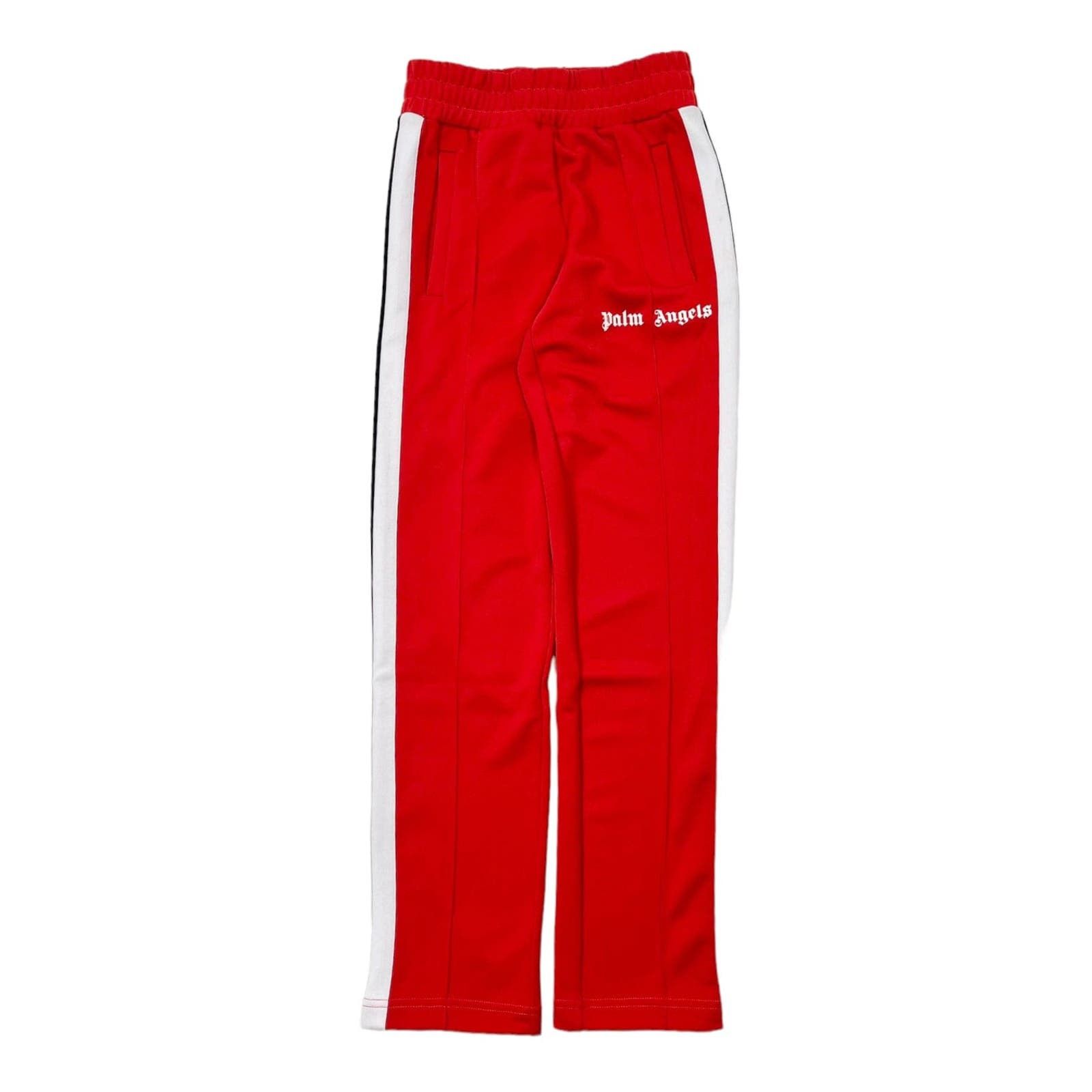 Palm Angels Track Pants with Contrasting side Bands and Ankle Zip