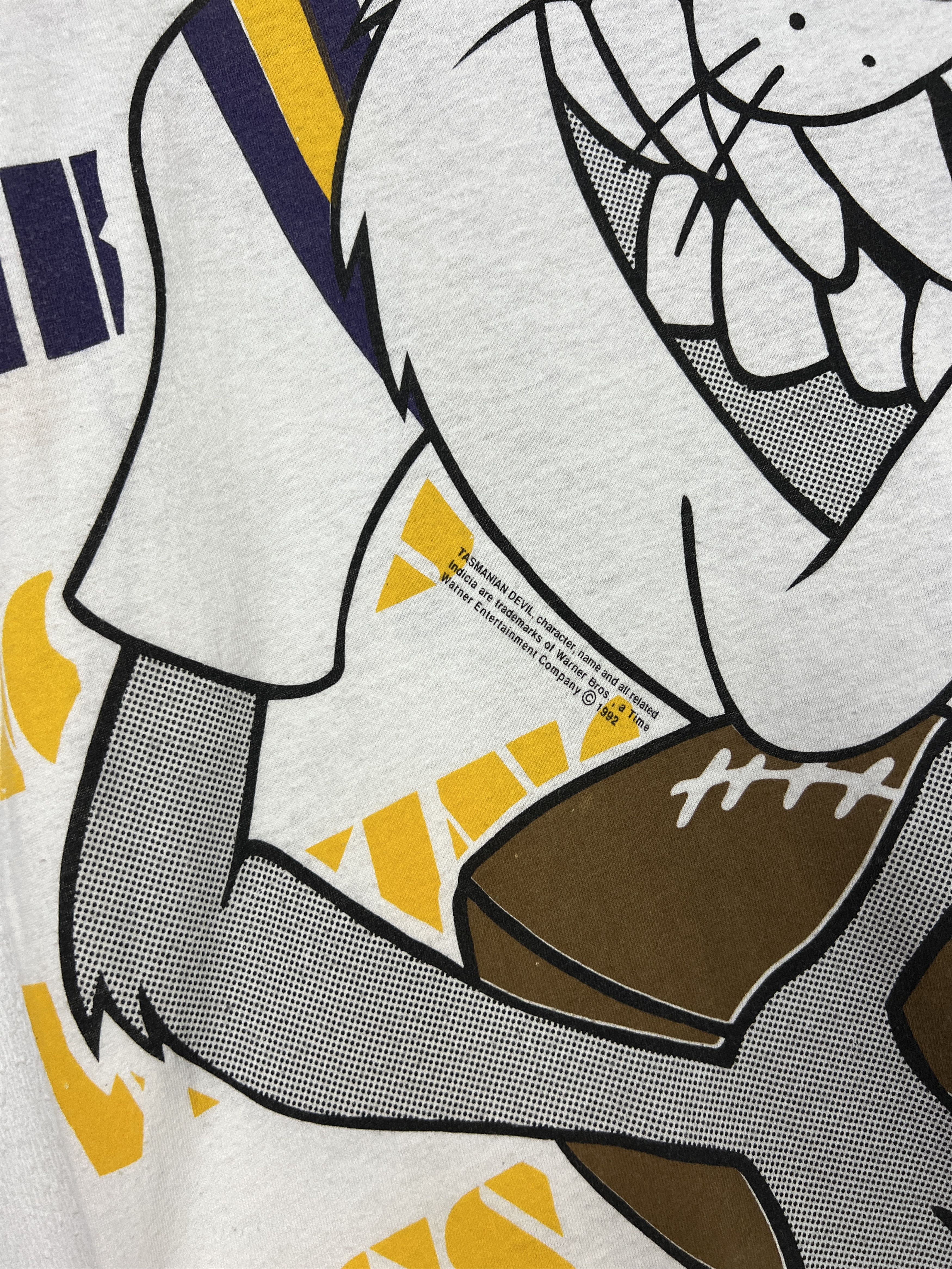 Vintage Vintage RARE Minnesota Vikings Taz All Over Print NFL Shirt Size US XXL / EU 58 / 5 - 4 Thumbnail