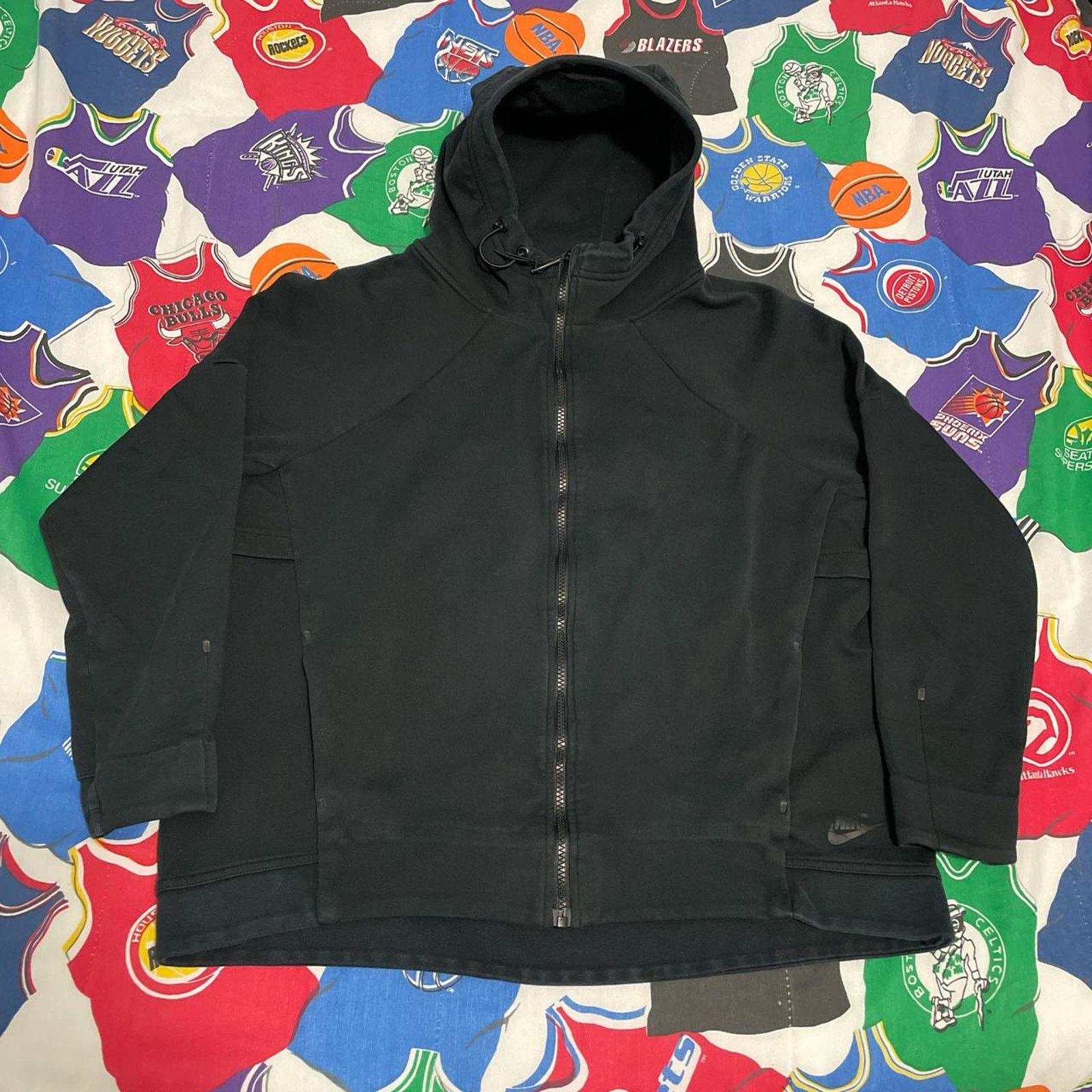 Nike Nike Tech Fleece Full Zip Hoody Hoodie Jacket Black Womens Size XL / US 12-14 / IT 48-50 - 1 Thumbnail
