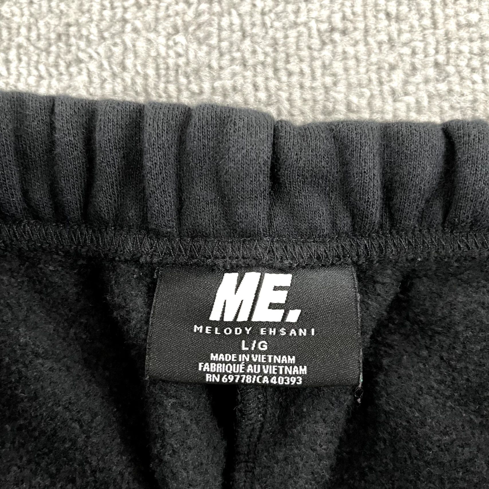 Vintage VINTAGE MELODY EHSANI Sweatpants Womens Large x 28" Tapered Fleece Jogger Faded Black Size 36" / US 14 / IT 50 - 4 Thumbnail