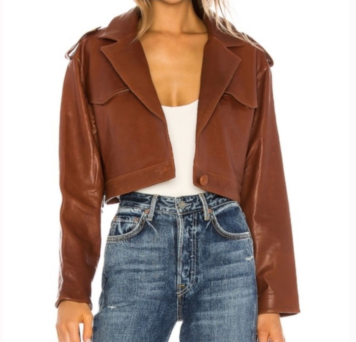 GRLFRND NWT GRLFRND Sadie Leather Fringe Jacket NEW Size S / US 4 / IT 40 - 3 Thumbnail