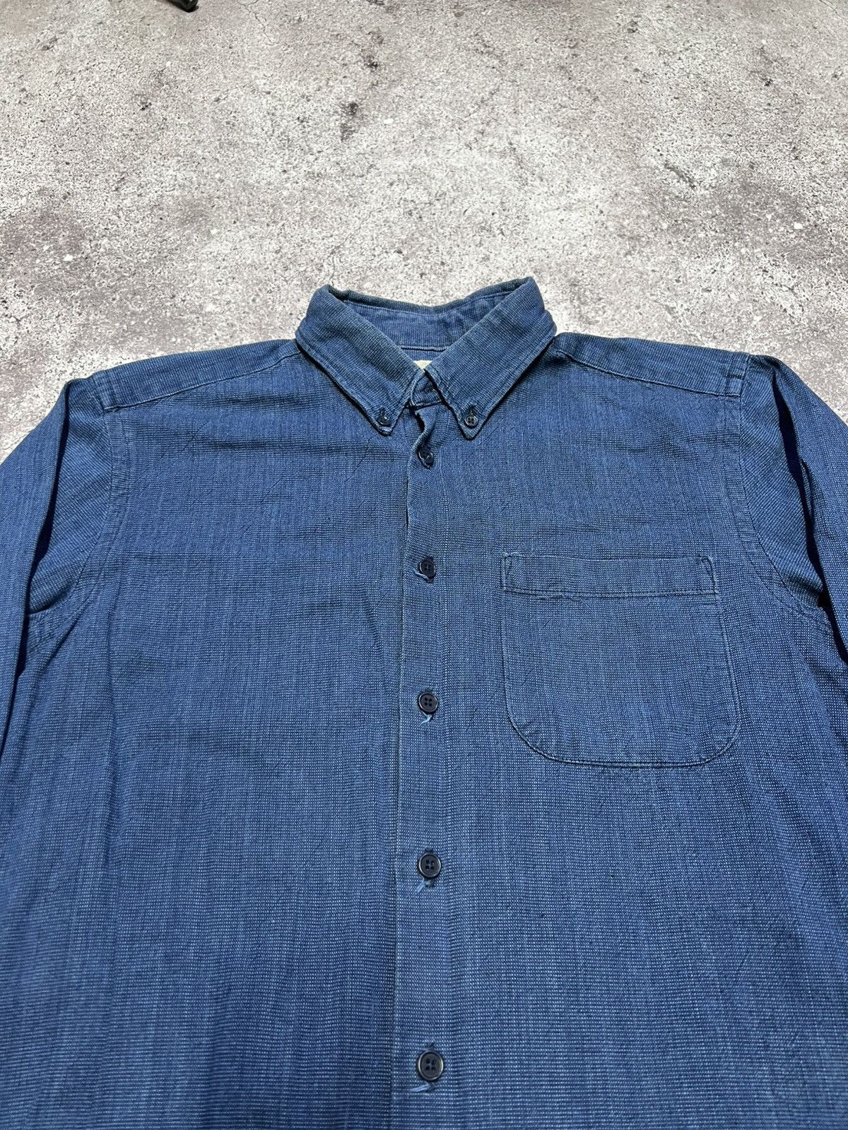 Naked & Famous Naked & Famous Denim Indigo Button Up Long Sleeve Shirt M Size US M / EU 48-50 / 2 - 5 Thumbnail