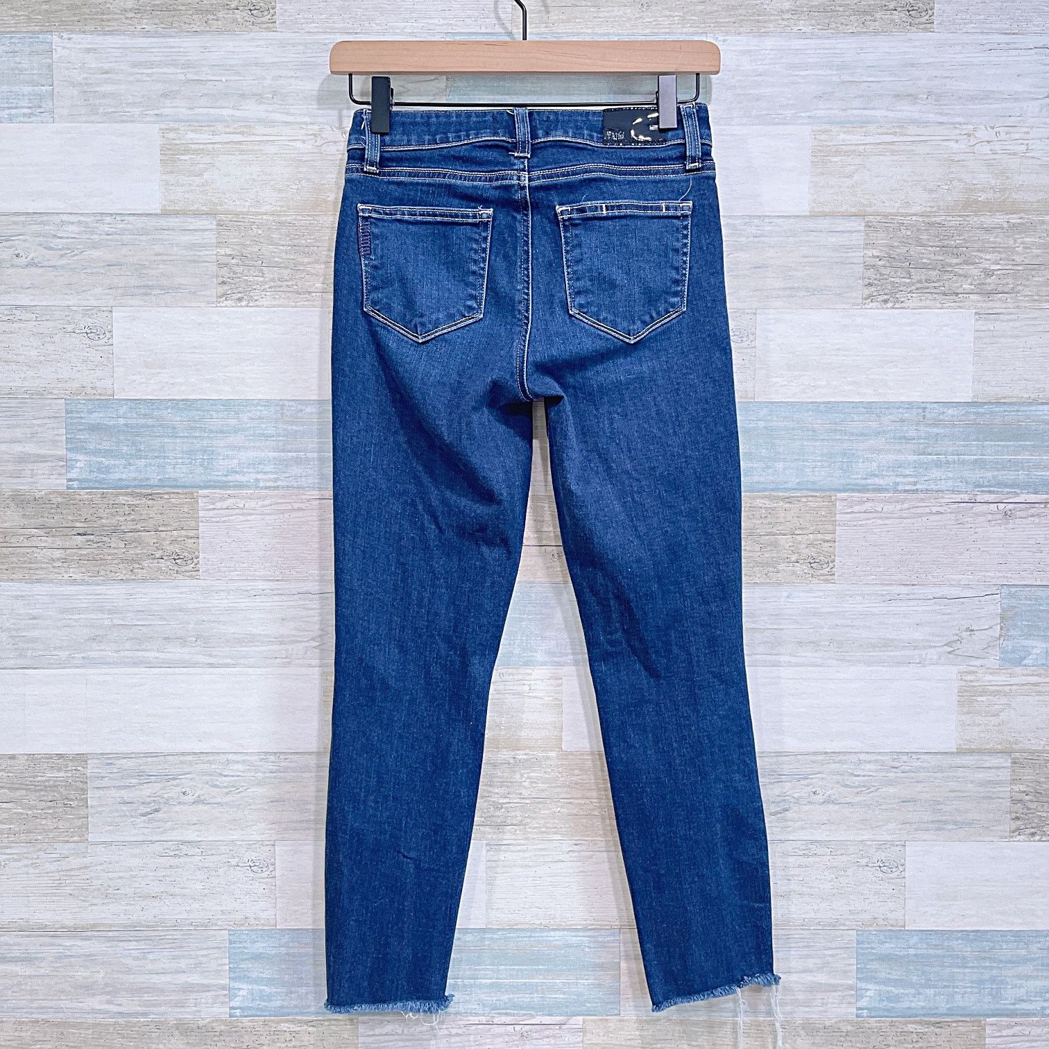 Paige PAIGE Verdugo Crop Skinny Jeans Blue Dark Wash Mid Rise 25 Size 25" / US 0 / IT 36 - 4 Thumbnail