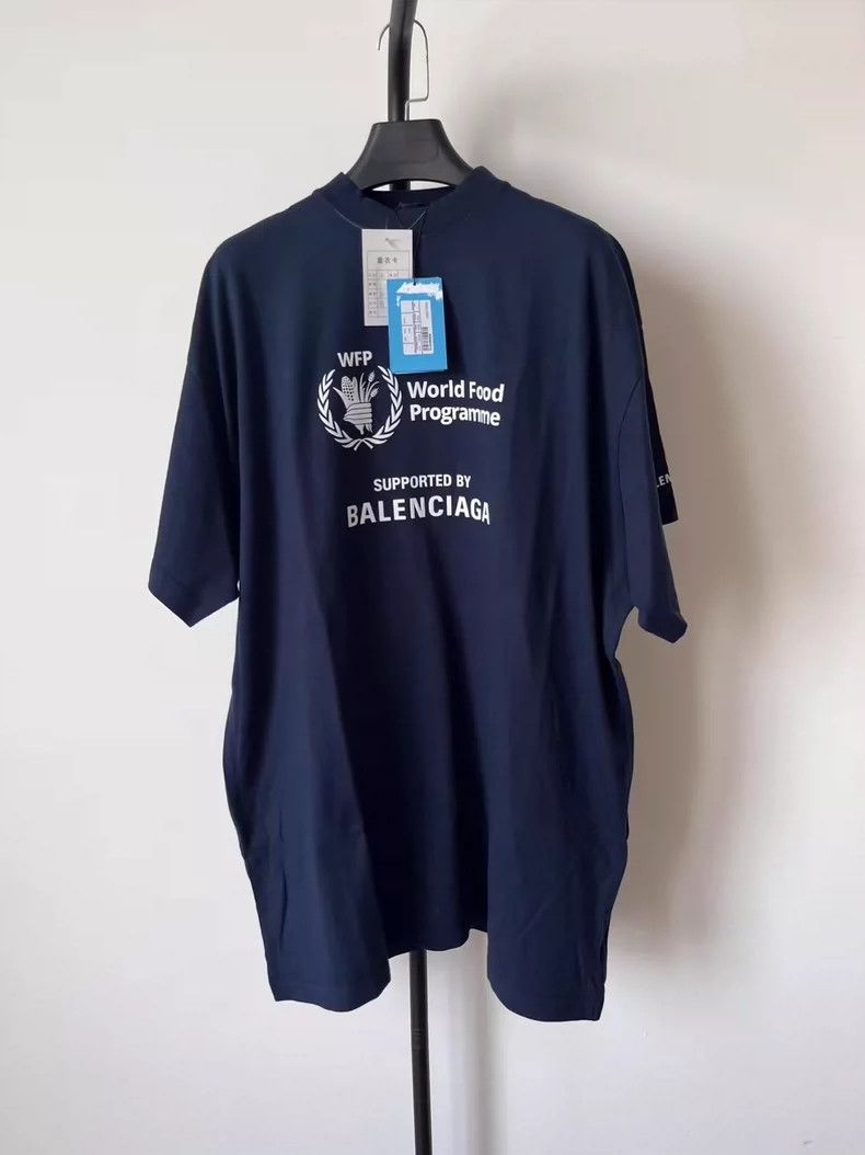 Balenciaga Balenciaga Letter Print Crew Neck Pullover Fitted Short Sl Size US M / EU 48-50 / 2 - 1 Thumbnail