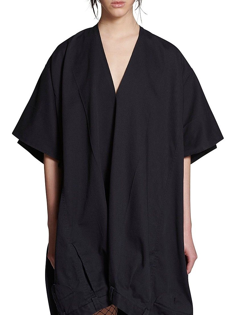 Balenciaga o1bcso1str0326 Vareuse Dress in Black Size L / US 10 / IT 46 - 6 Thumbnail