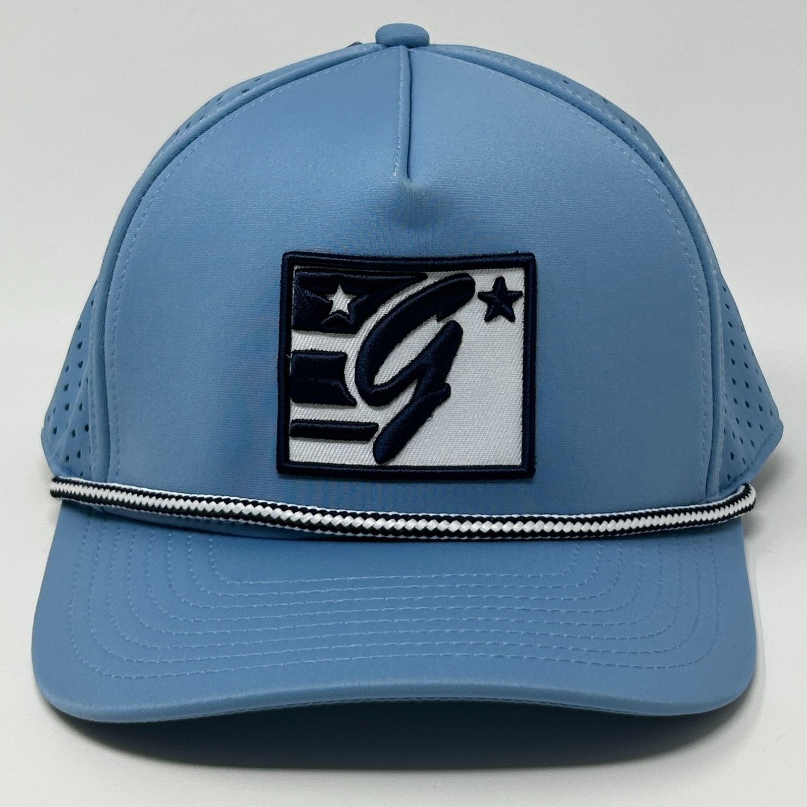 The Game The Game Logo Trucker Hat Cap Blue Mesh Snapback 5 Panel Size ONE SIZE - 9 Thumbnail