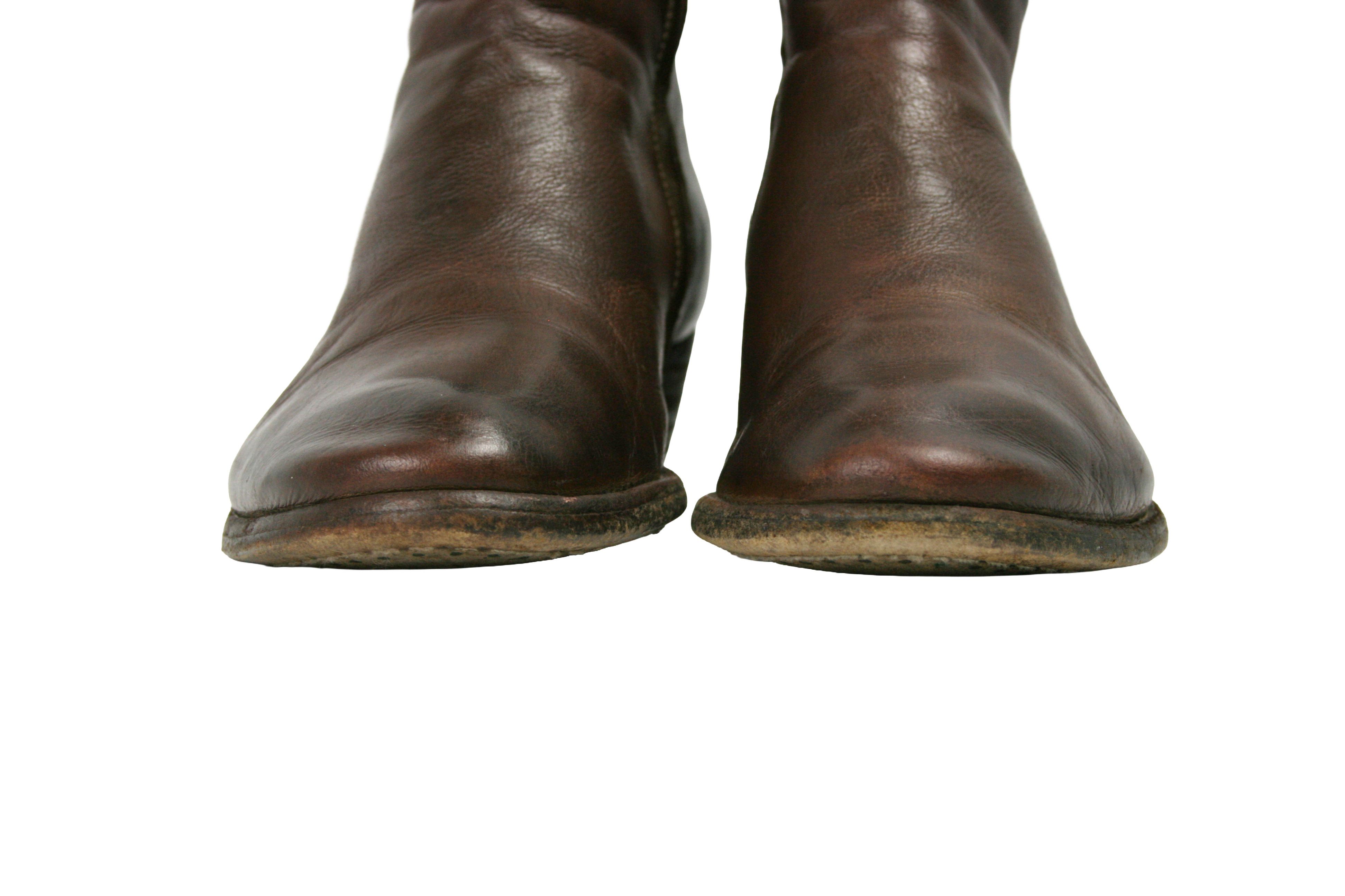 Officine Creative 00S Grunge Avant Garde Leather Heeled Ankle Boots Vintage Size US 7 / IT 37 - 4 Thumbnail