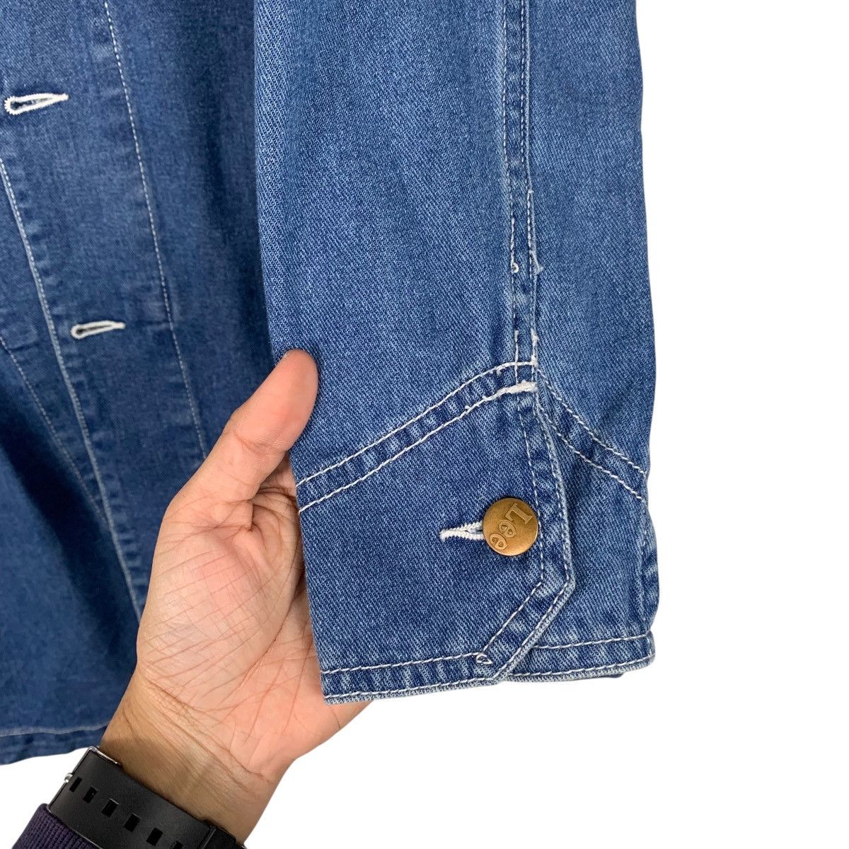 Lee Vintage Lee Sanforized Denim Long Jacket Size US L / EU 52-54 / 3 - 13 Thumbnail
