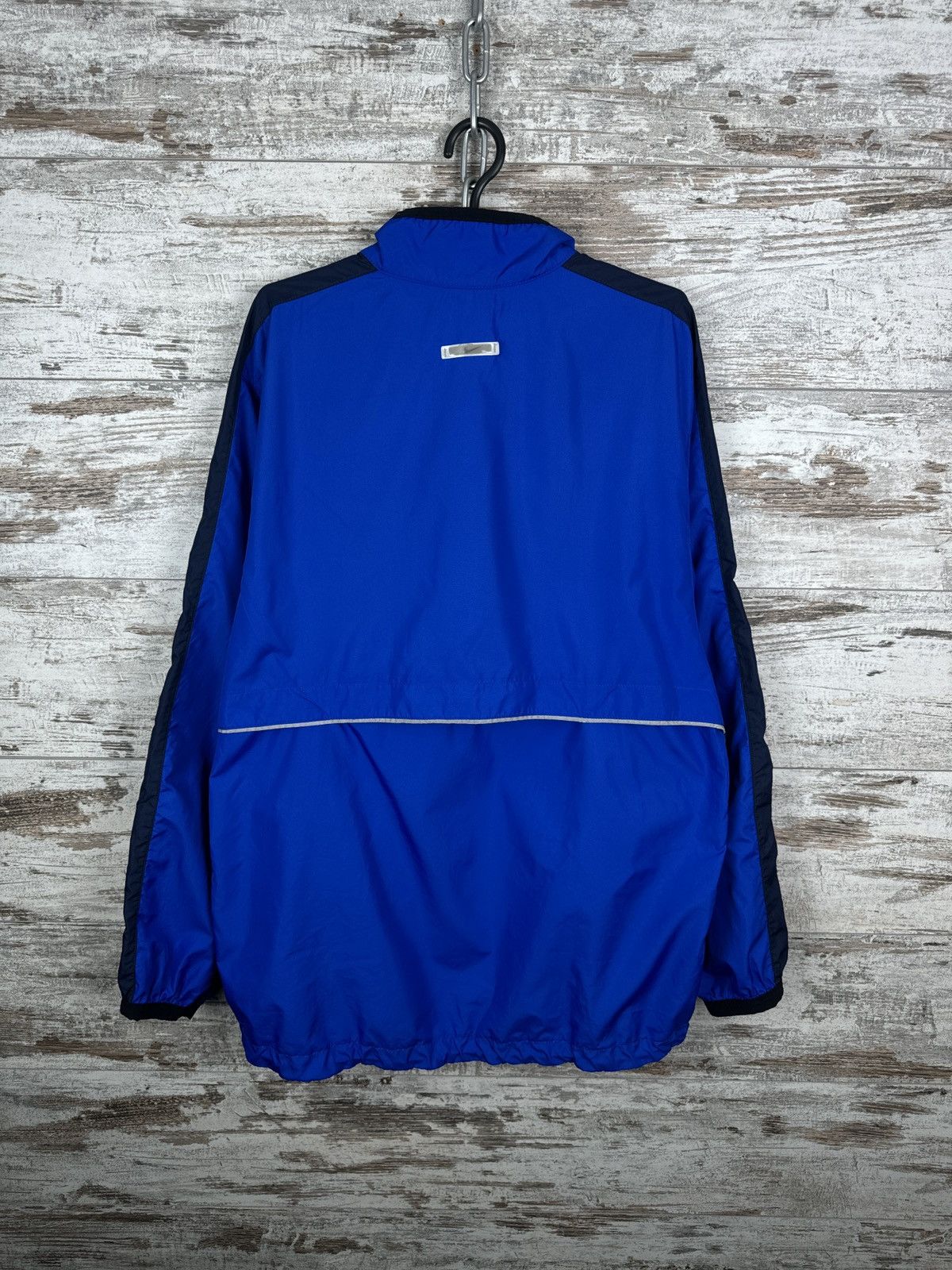 Nike Mens Vintage Nike track jacket swoosh nylon navy Olympic y2k Size US L / EU 52-54 / 3 - 13 Thumbnail
