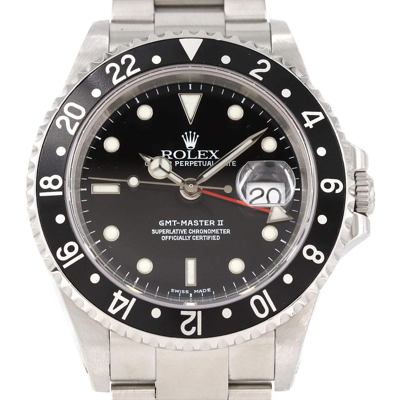 Rolex Rolex Rolex GMT Master II Stainless Steel Automatic Metal Automatic 16710 DUTY FREE for USA Size ONE SIZE - 1 Thumbnail
